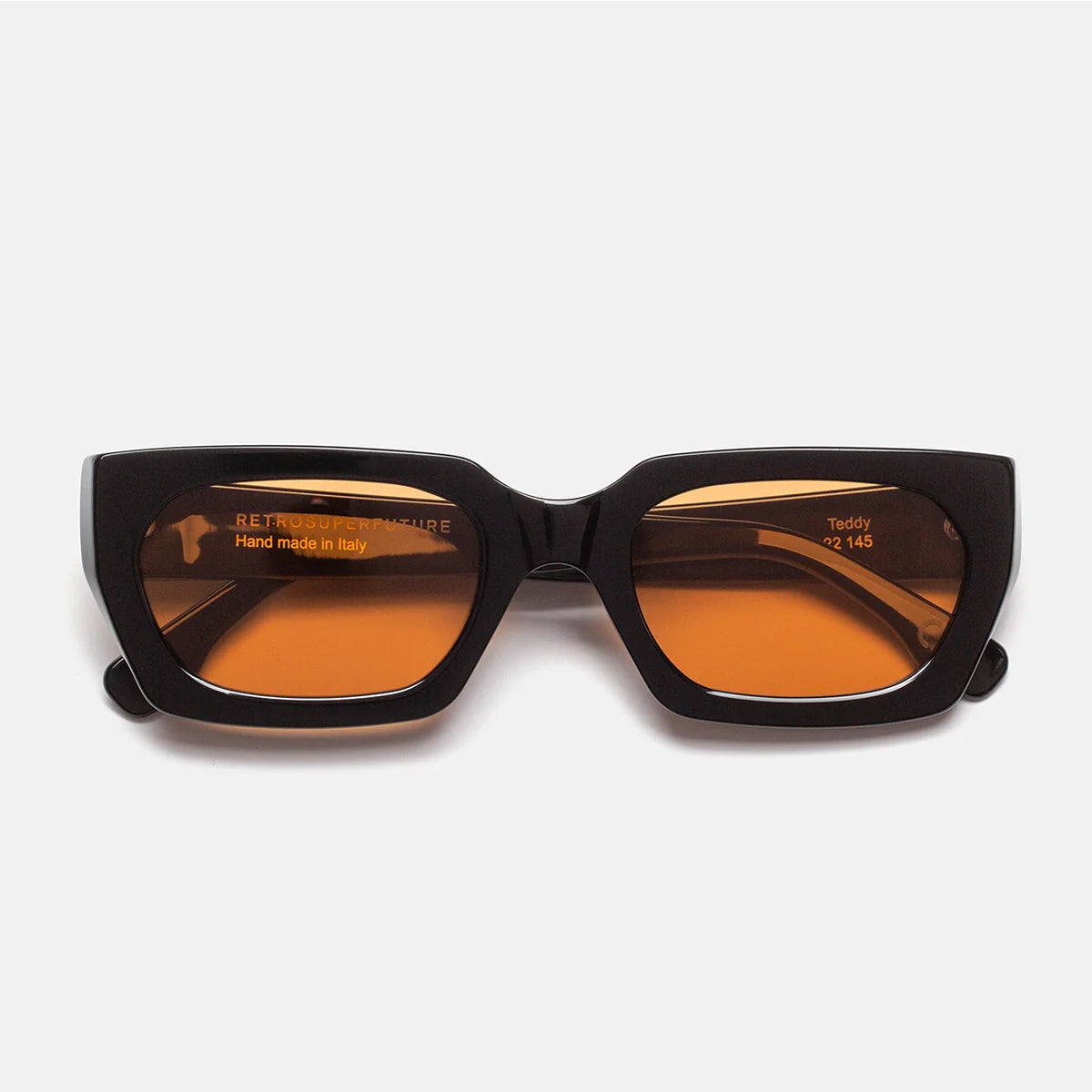 Retrosuperfuture TEDDY REFINED Black Brown Nero Acetate Occhiali Da Sole