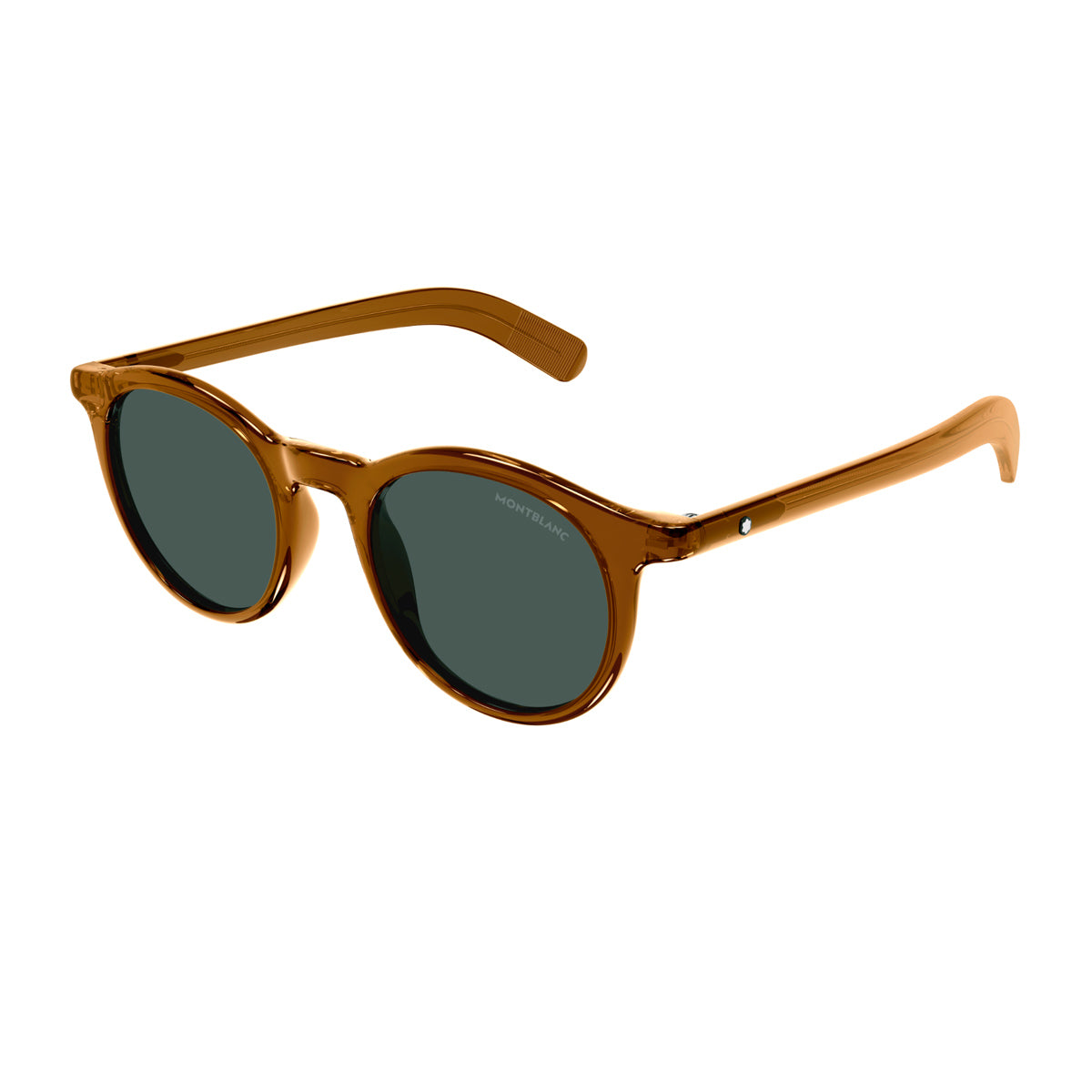 Montblanc MB0353S Linea Snowcap 002 Brown Green Marrone Injected Acetate Occhiali Da Sole