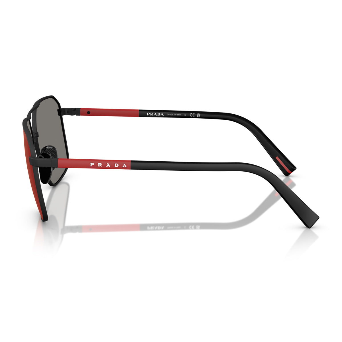 PS A50S DG008F Nero Effetto Gommato Metal Occhiali Da Sole
