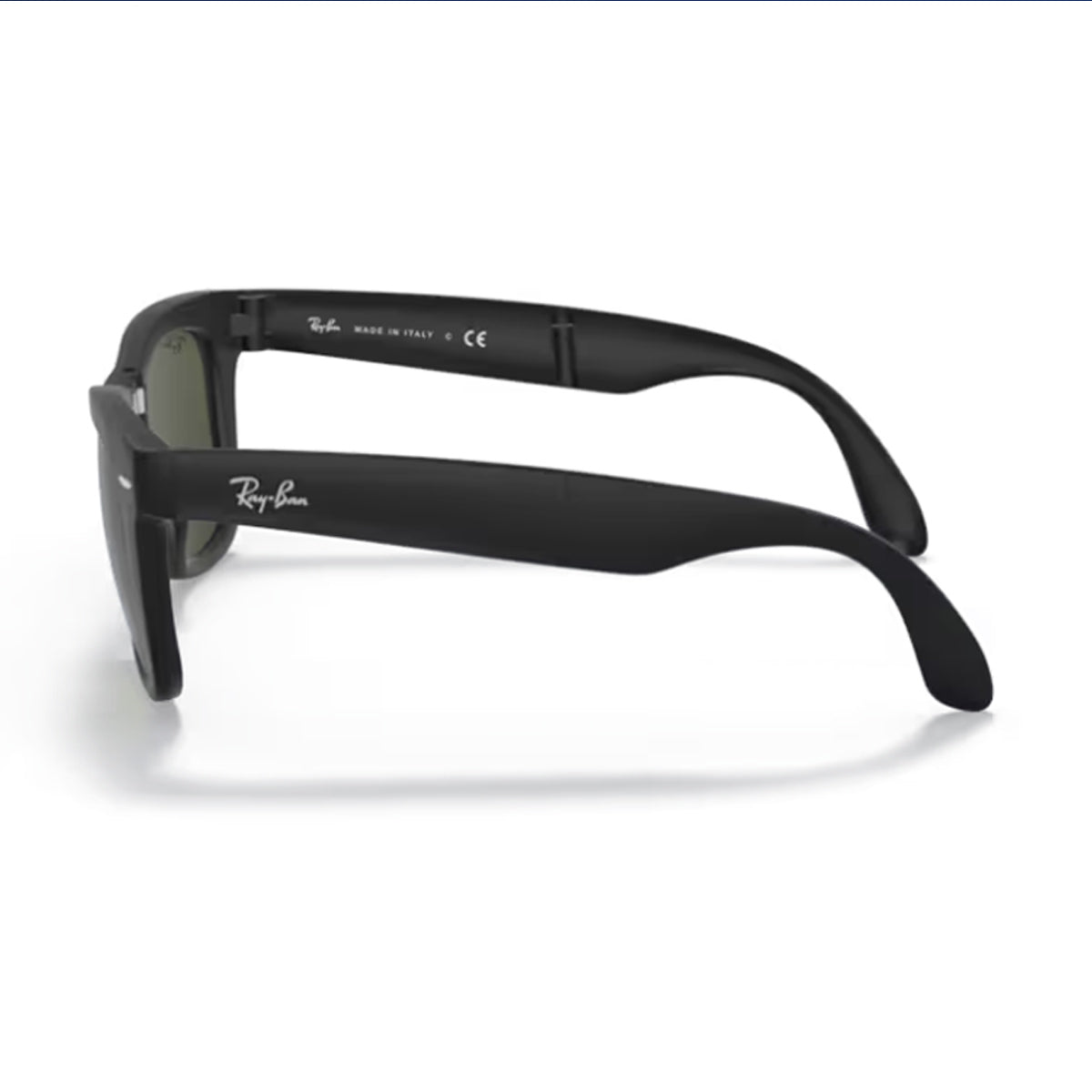 Ray- Ban RB4105 - Folding wayfarer 601s Nero Matte Acetato Occhiali Da Sole