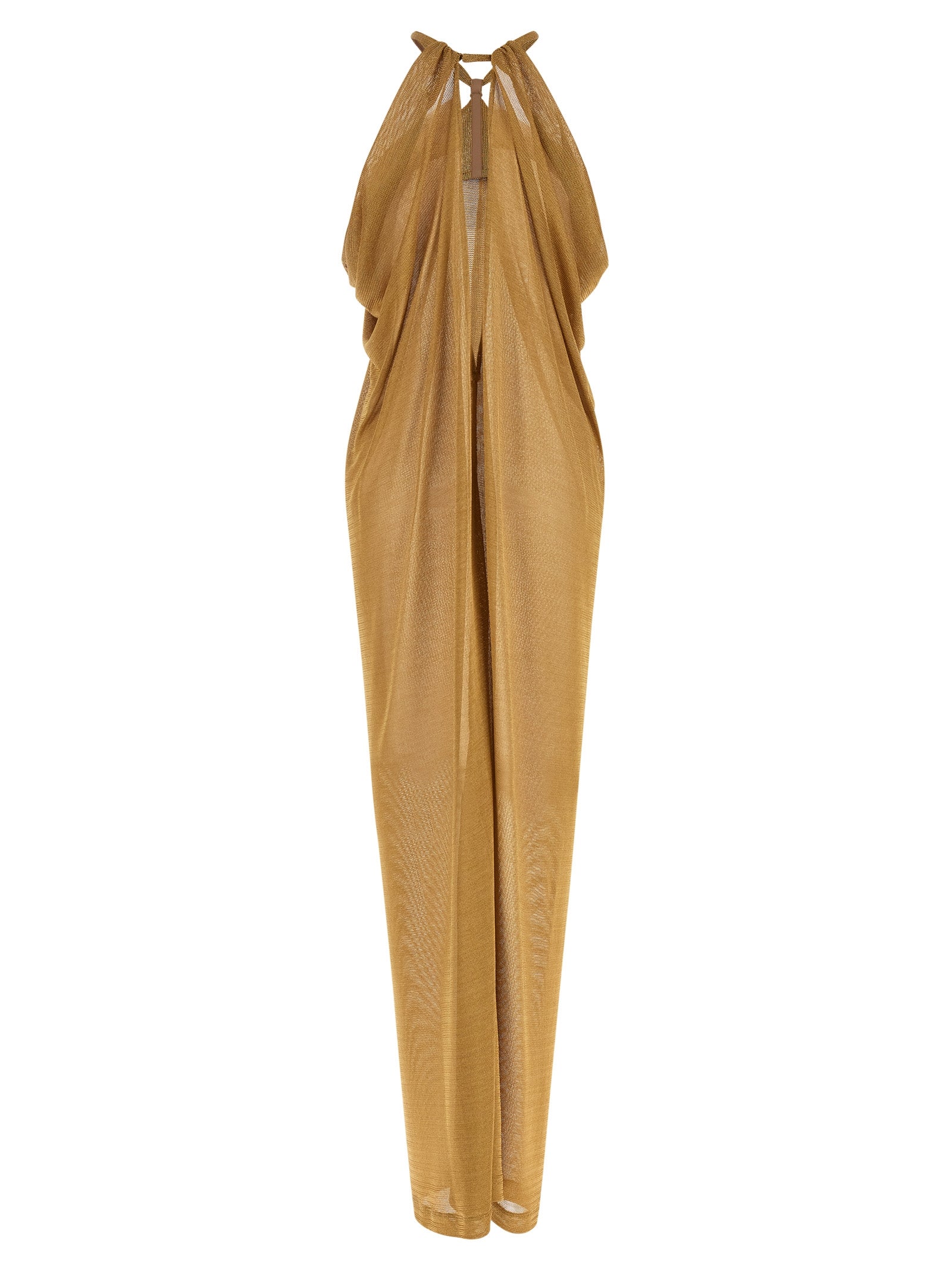 Lurex dress Gold Viscose