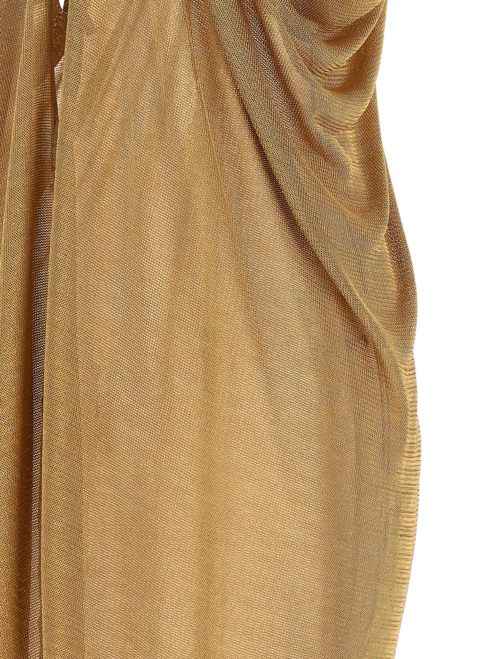 Lurex dress Gold Viscose