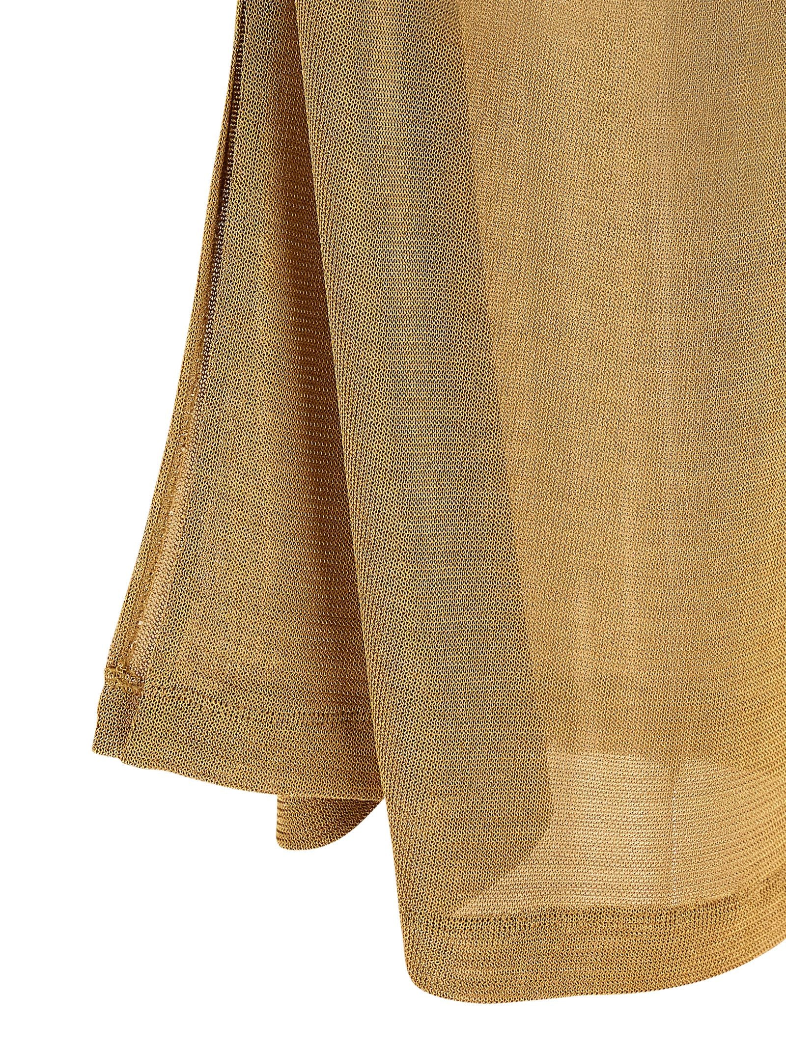 Lurex dress Gold Viscose