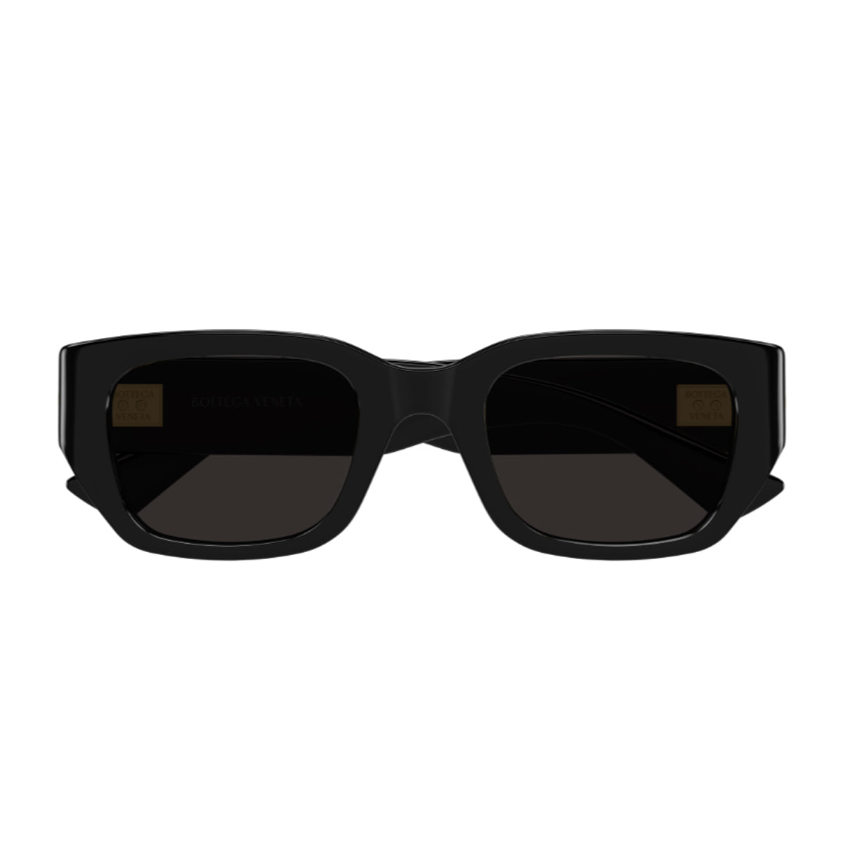 Bottega Veneta BV1400S Linea Intrecciato 001 Black Grey Nero Recycled Acetate Occhiali Da Sole