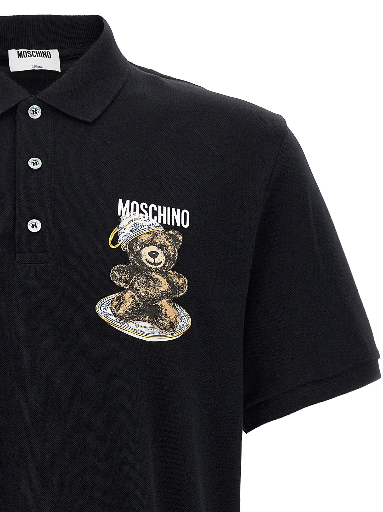 Press polo shirt Black Cotton