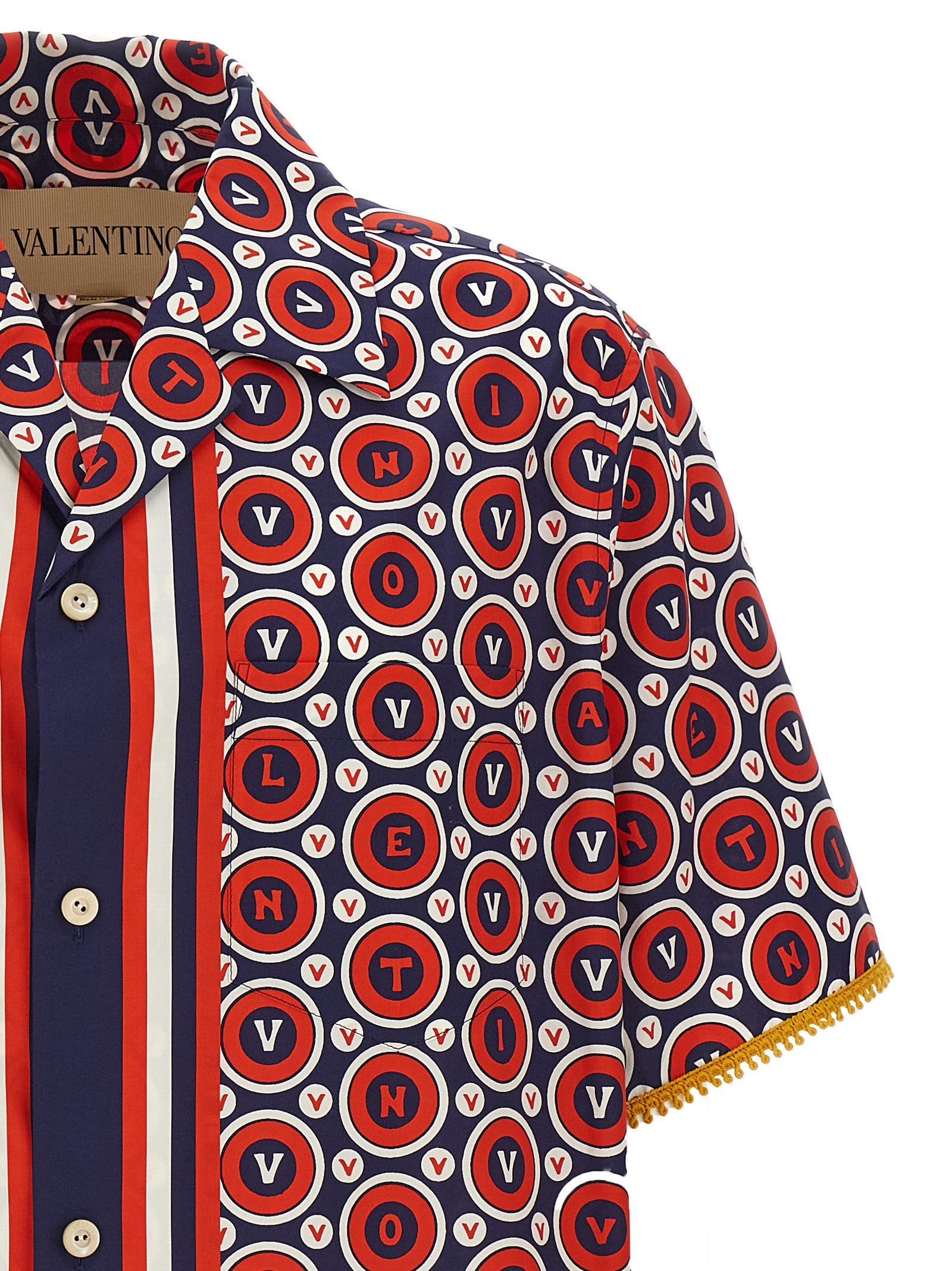 Valentino Garavani Bulles Royales shirt Multicolor Cotton Shirt, Blouse