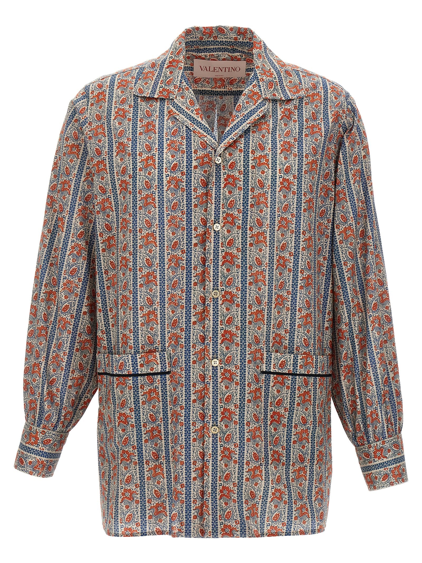 Valentino Garavani Voyage Imaginaire shirt Multicolor Cotton Shirt, Blouse