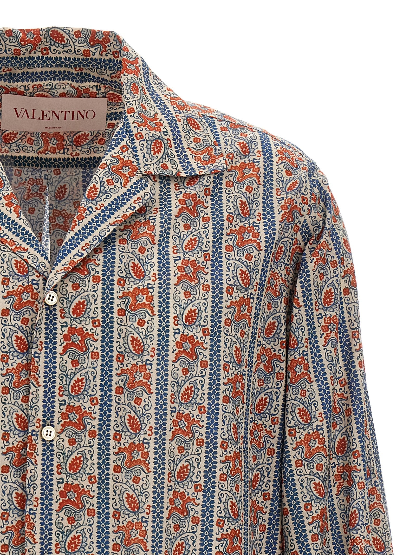 Valentino Garavani Voyage Imaginaire shirt Multicolor Cotton Shirt, Blouse
