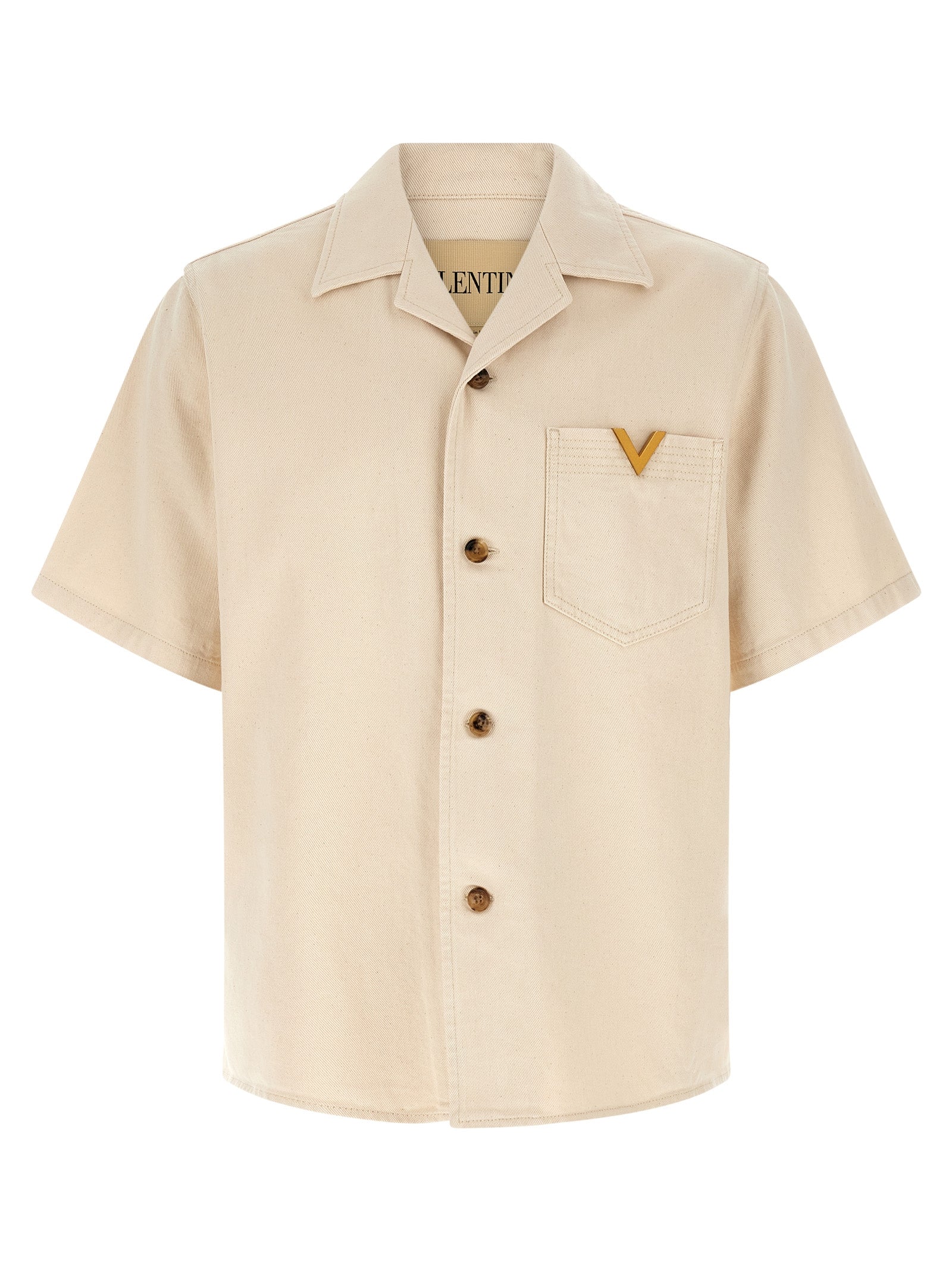 Valentino Garavani VGold shirt Beige Cotton Shirt, Blouse