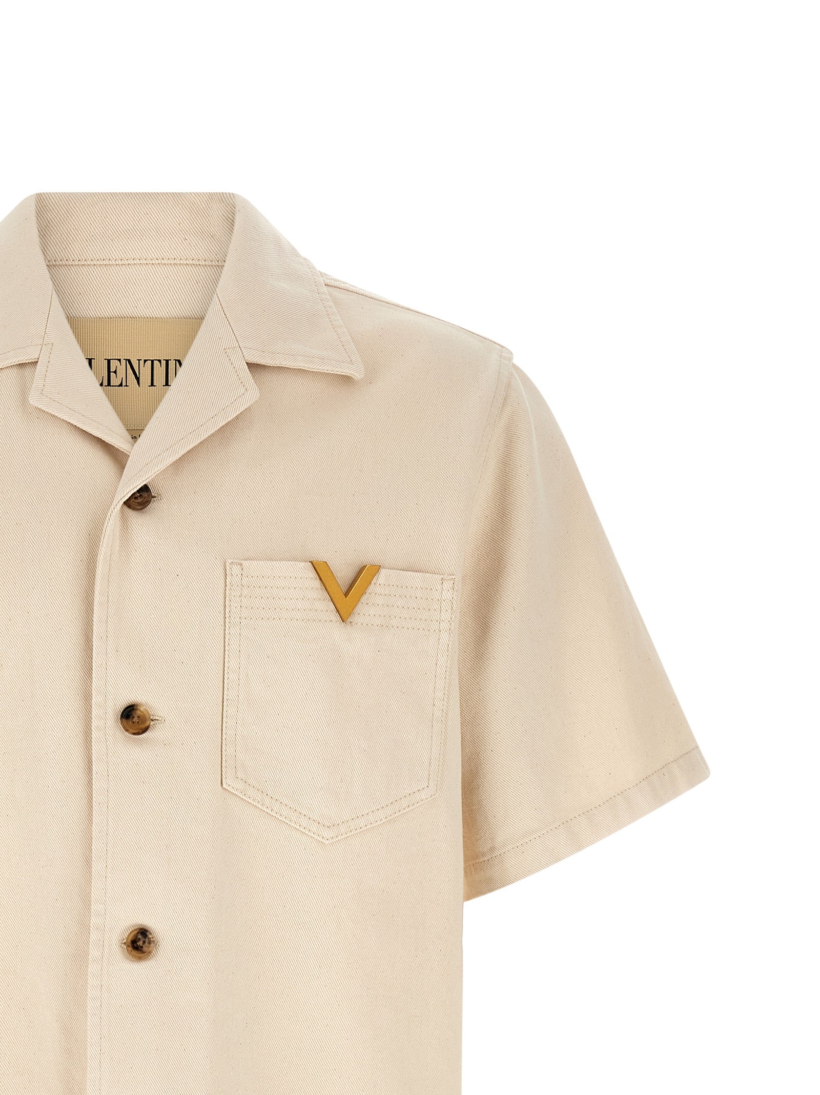 Valentino Garavani VGold shirt Beige Cotton Shirt, Blouse