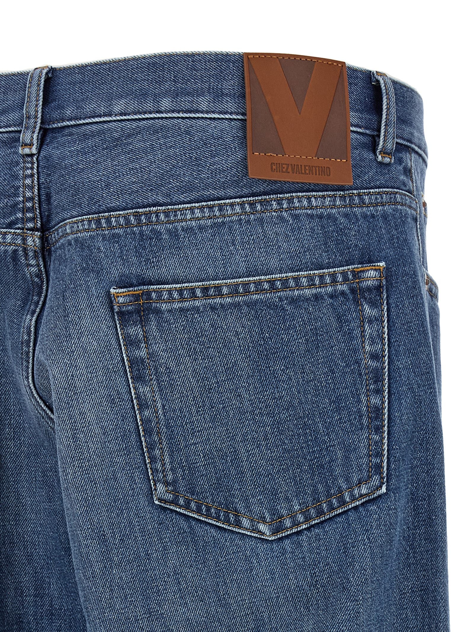 Valentino Garavani five-pocket jeans Blue Cotton