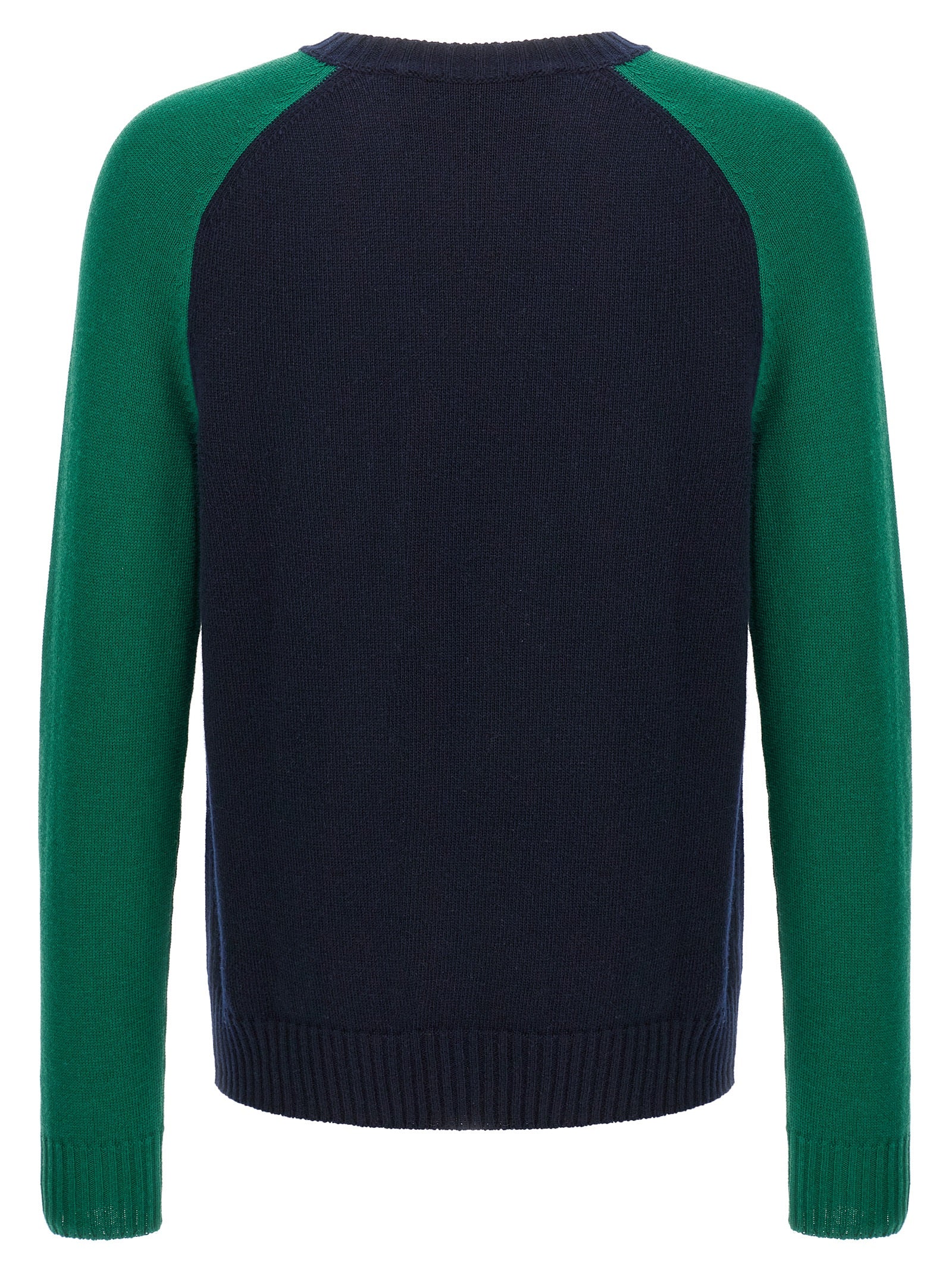 Valentino Garavani Chez Jersey Blue Virgin Wool Sweater, Cardigans