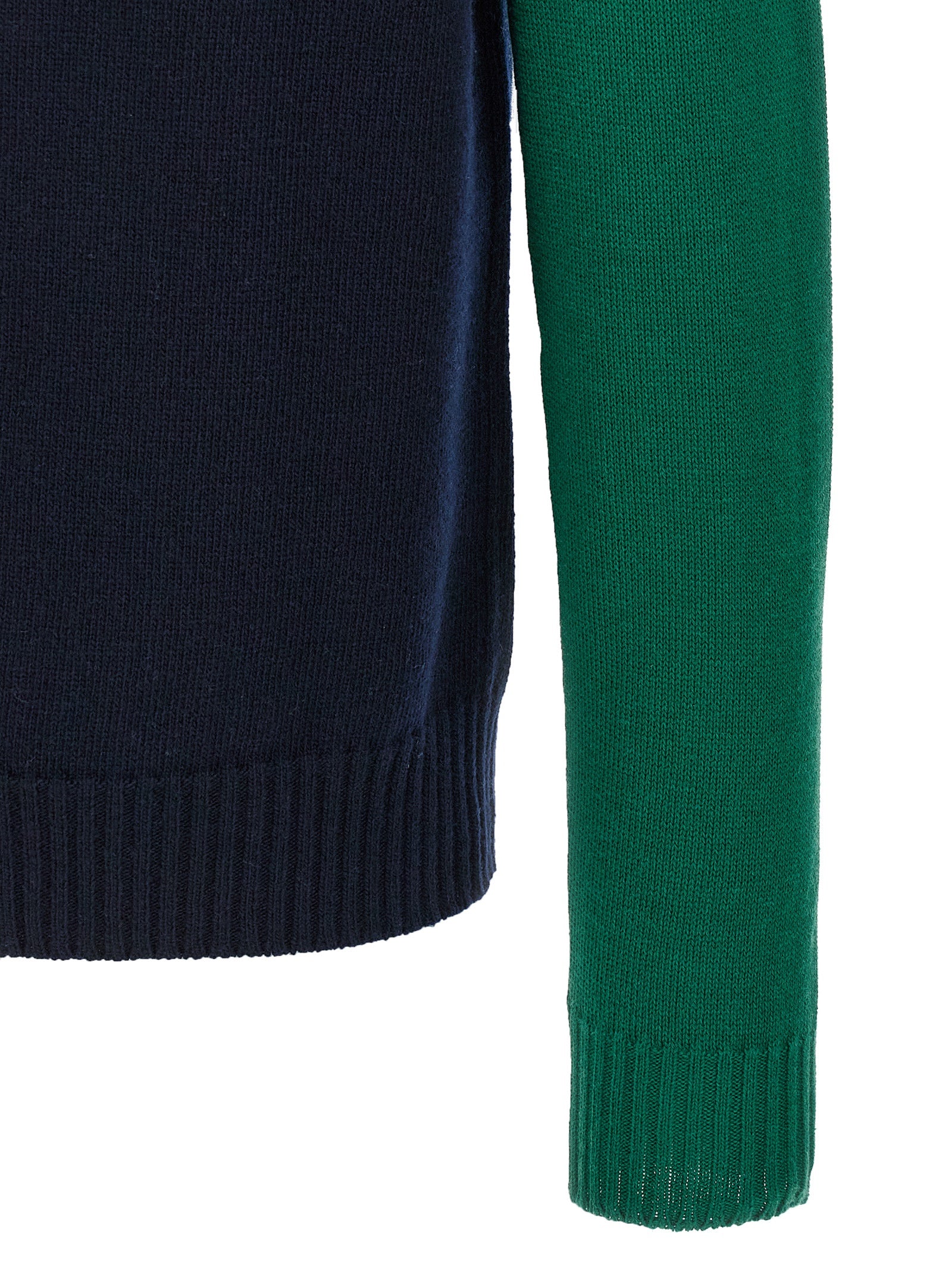 Valentino Garavani Chez Jersey Blue Virgin Wool Sweater, Cardigans