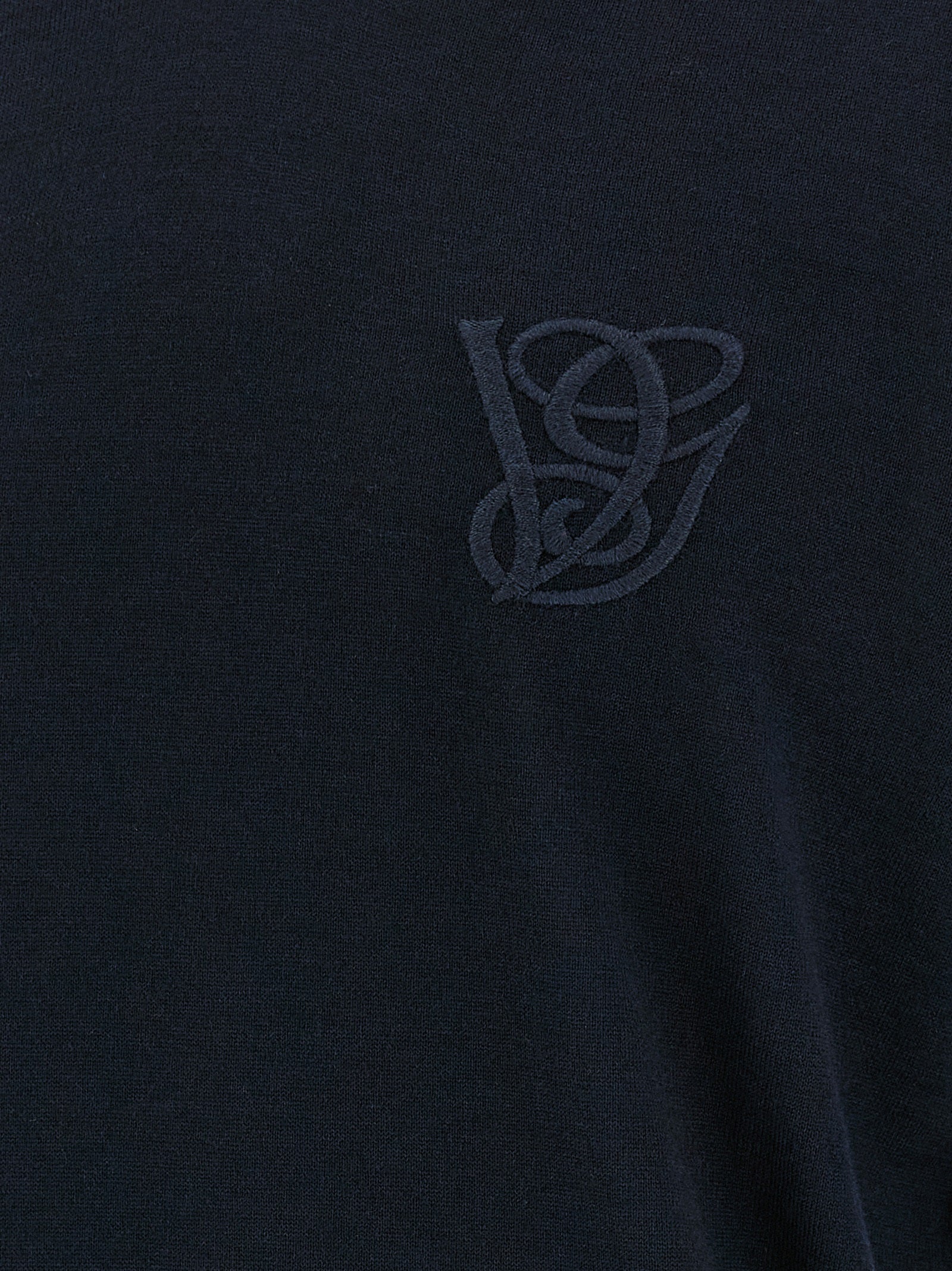 Valentino Garavani logo embroidery sweater Blue Virgin Wool Sweater, Cardigans