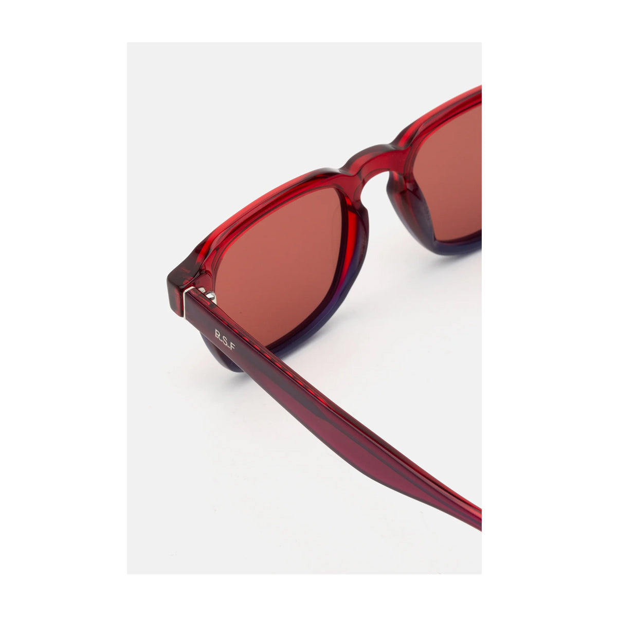 Retrosuperfuture LUCE SMOKEY TORPAZ Bordeaux Blu Rosso Acetate Occhiali Da Sole