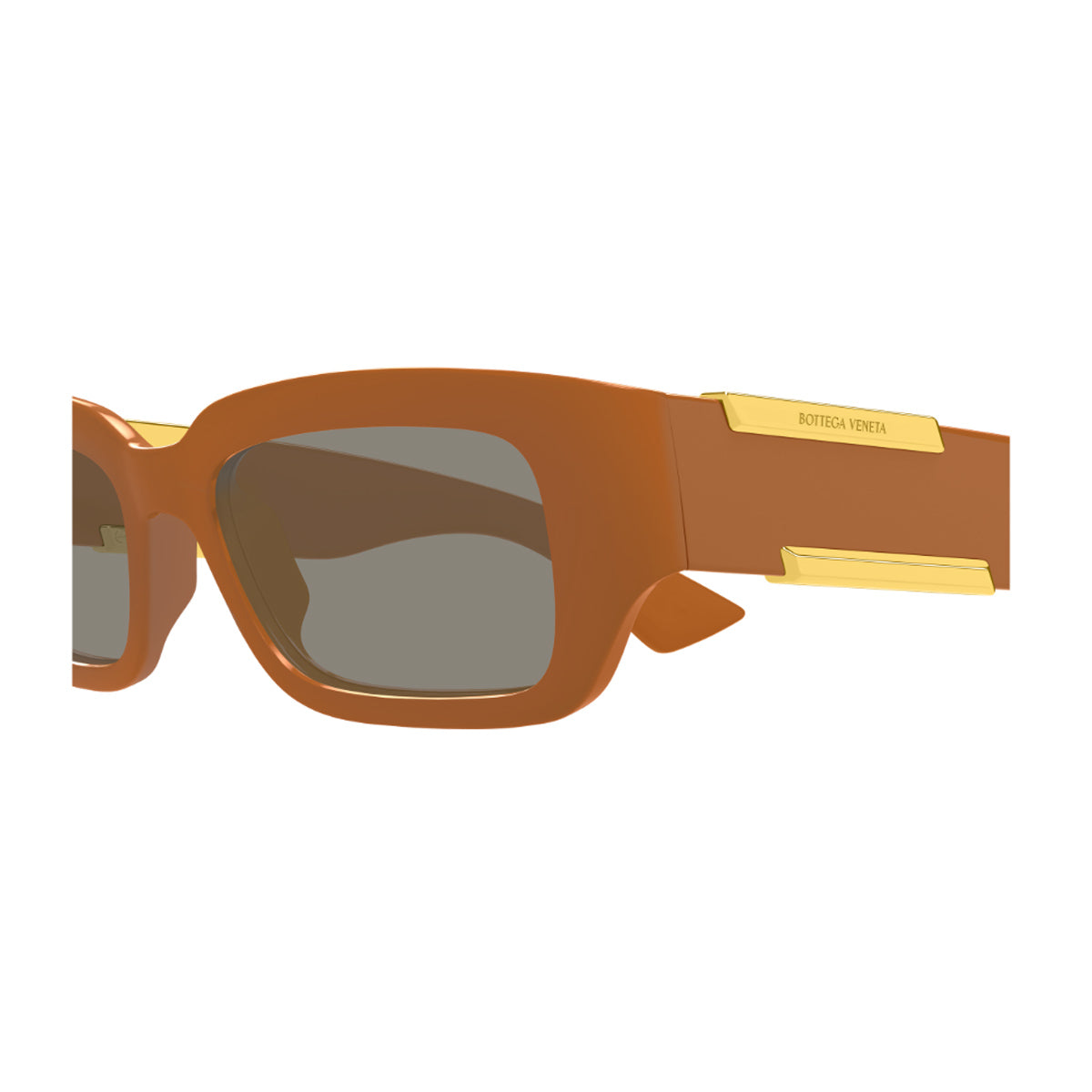 Bottega Veneta BV1406S Linea Ribbon 004 Brown Grey Marrone Chiaro Bio-injected Occhiali Da Sole
