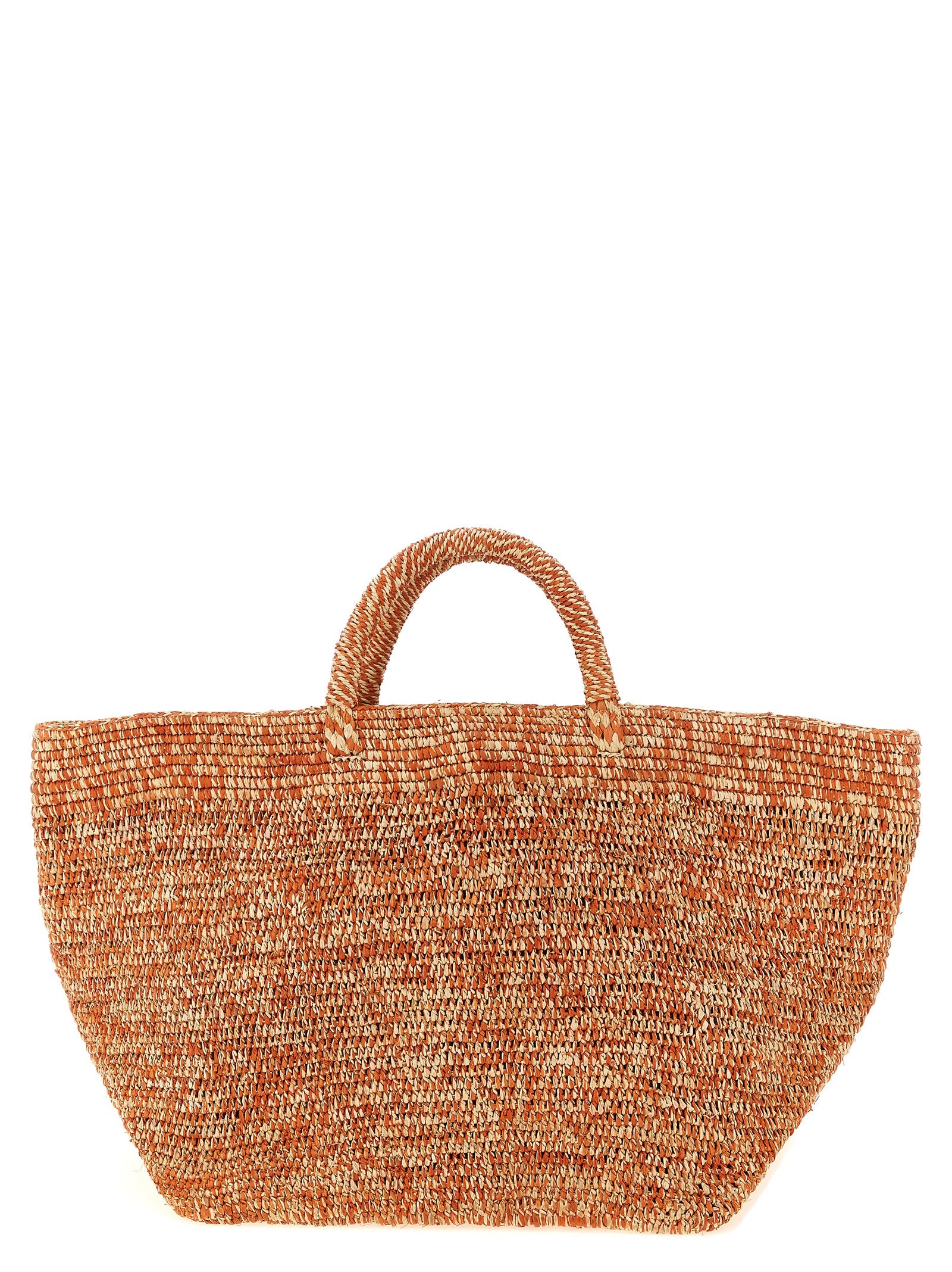 Vanilla shopping bag Orange Raffia Tote
