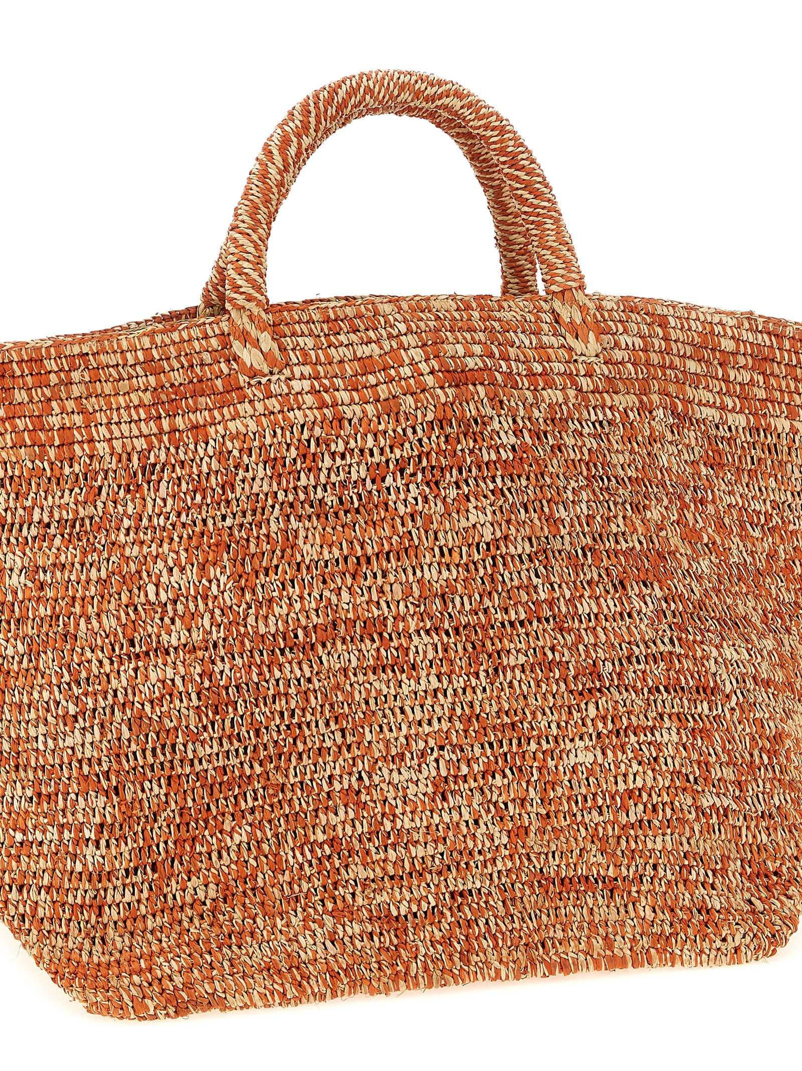 Vanilla shopping bag Orange Raffia Tote