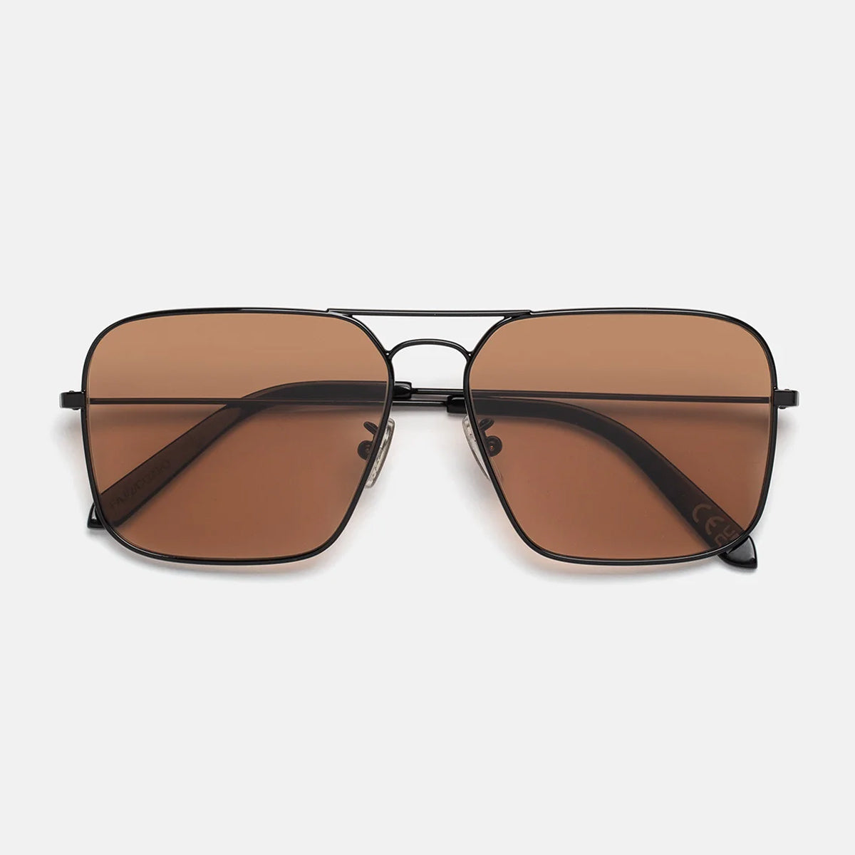 Retrosuperfuture IGGY 2.0 BROWN Black Nero Metal Occhiali Da Sole