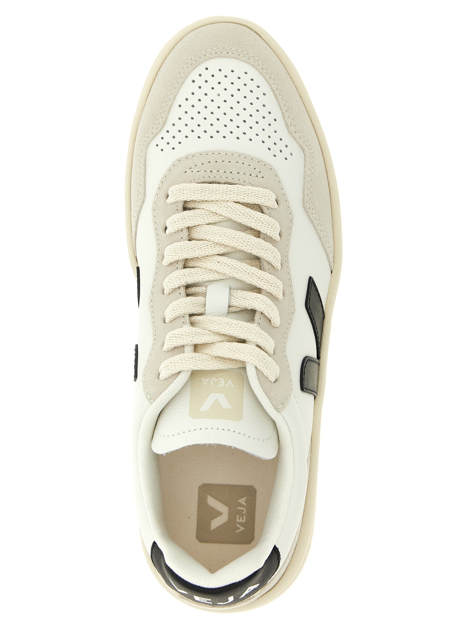V-90 sneakers White/black Organic Traced Leather
