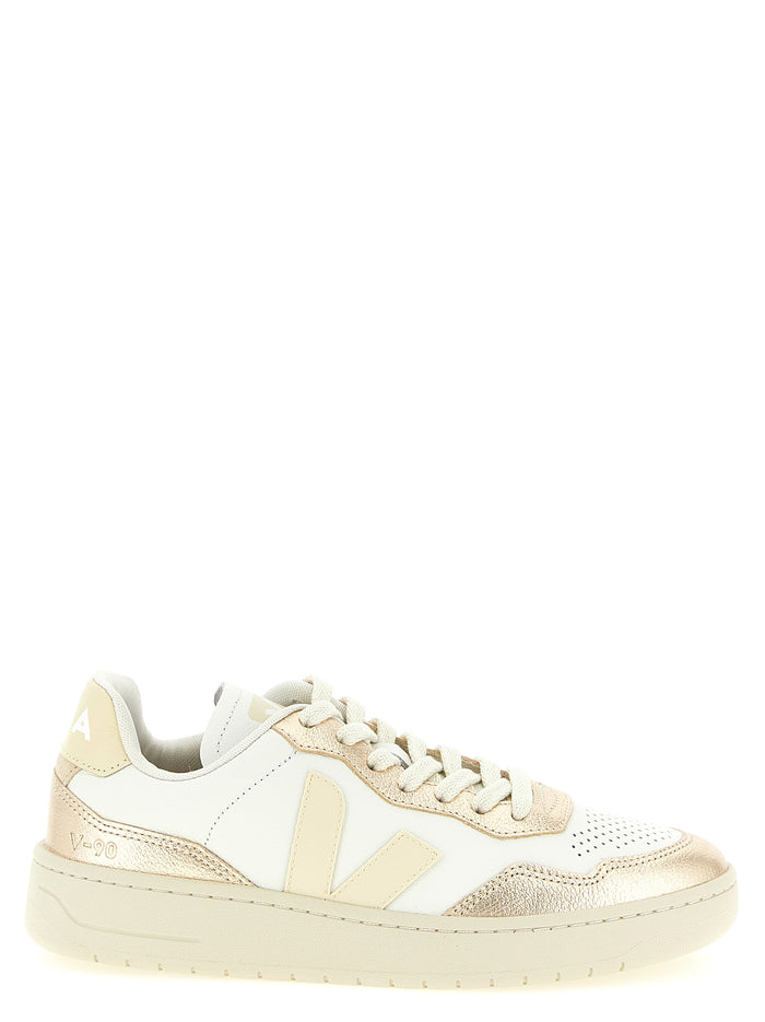V-90 sneakers Gold Organic Traced Leather
