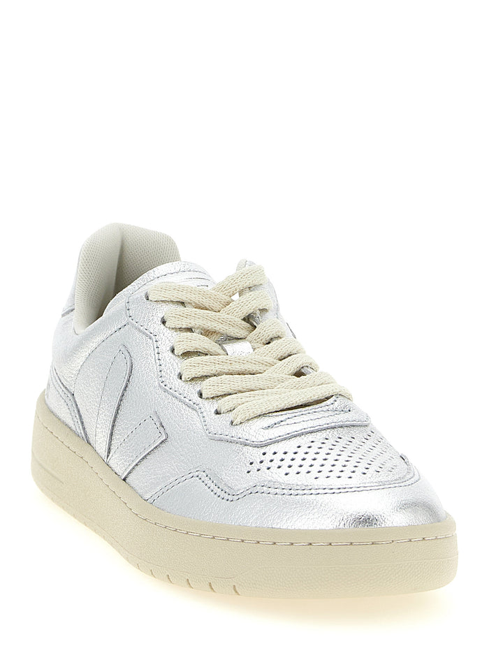 V-90 sneakers Silver Organic Traced Leather