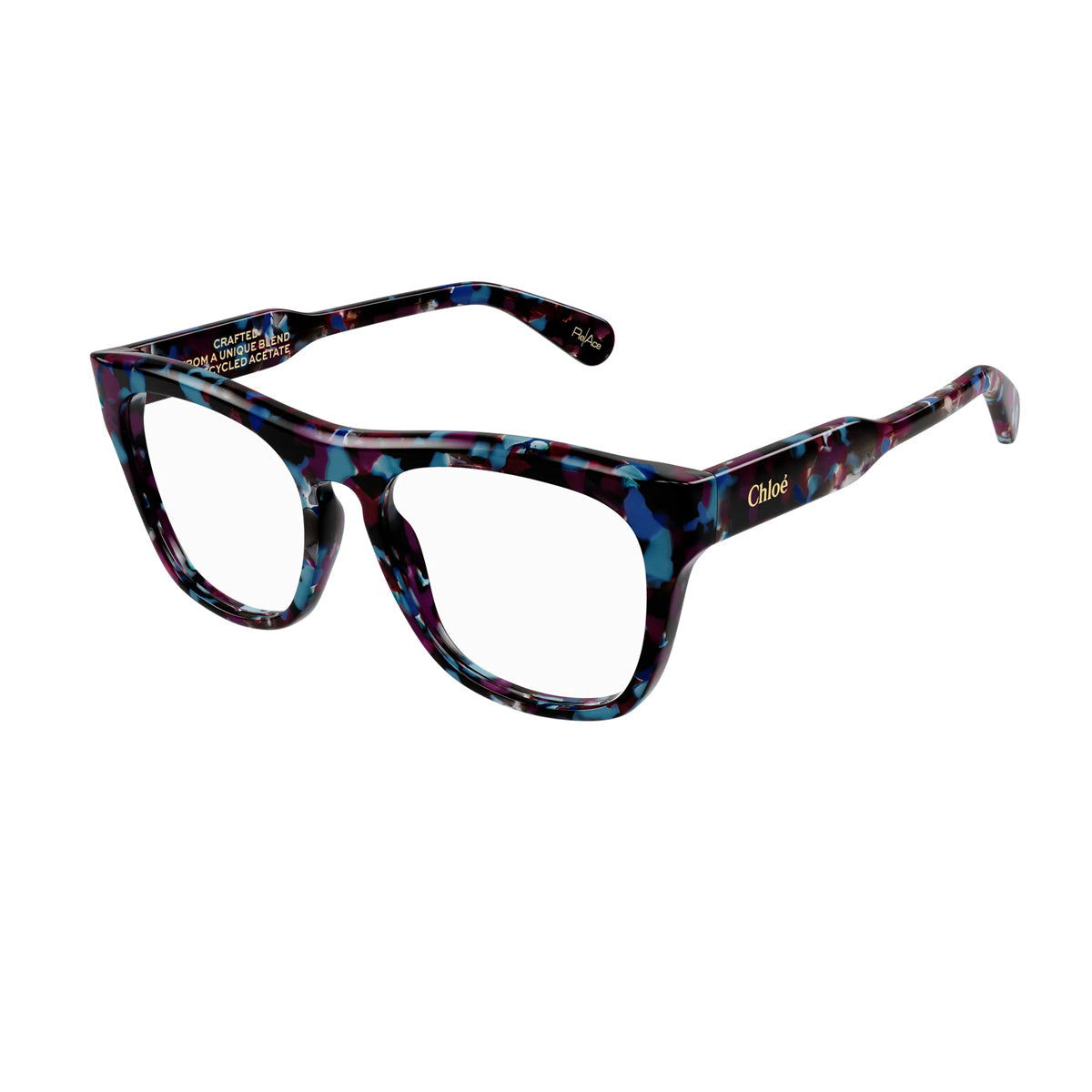 CH0191O 005 Blu Recycled Acetate Occhiali Vista