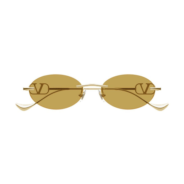V-Logo Oval-Frame Sunglasses 003