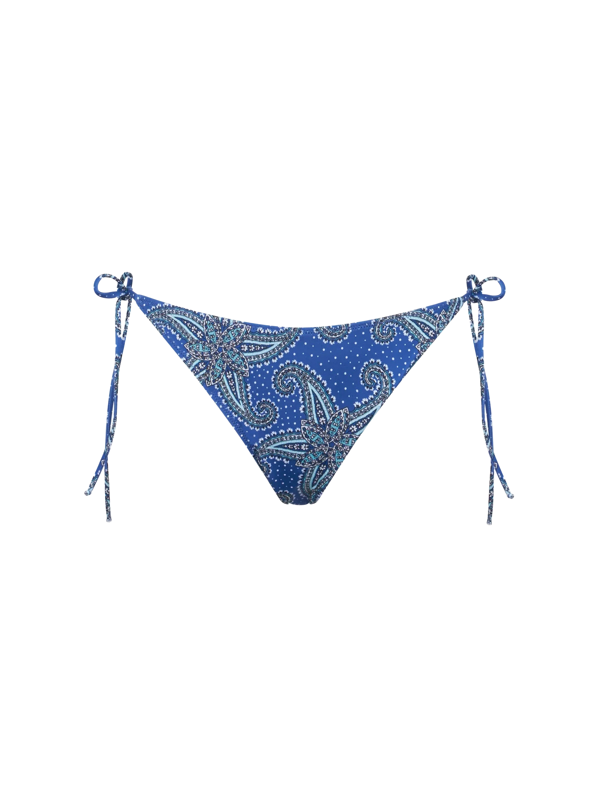 Virgo Blue Paisley Bikini Briefs Bottom