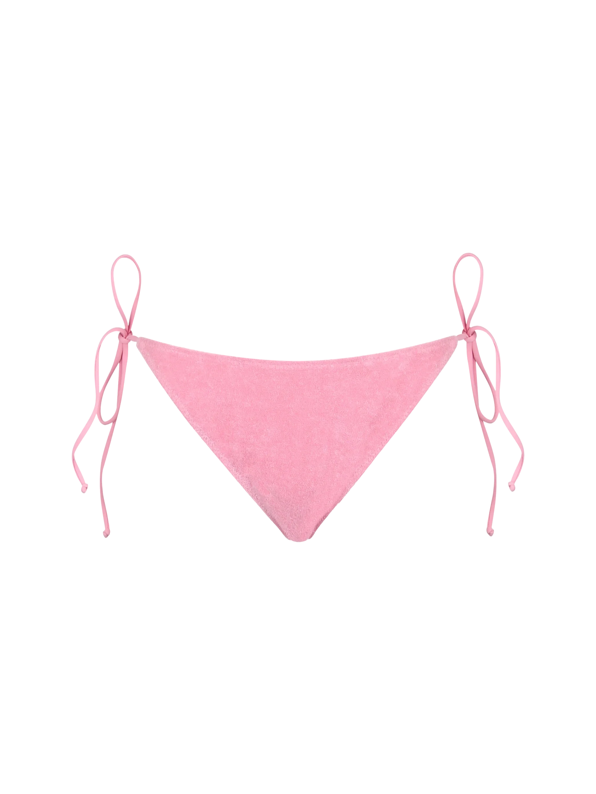 Virgo Green Terry Classic Swim Briefs Pink Bottom