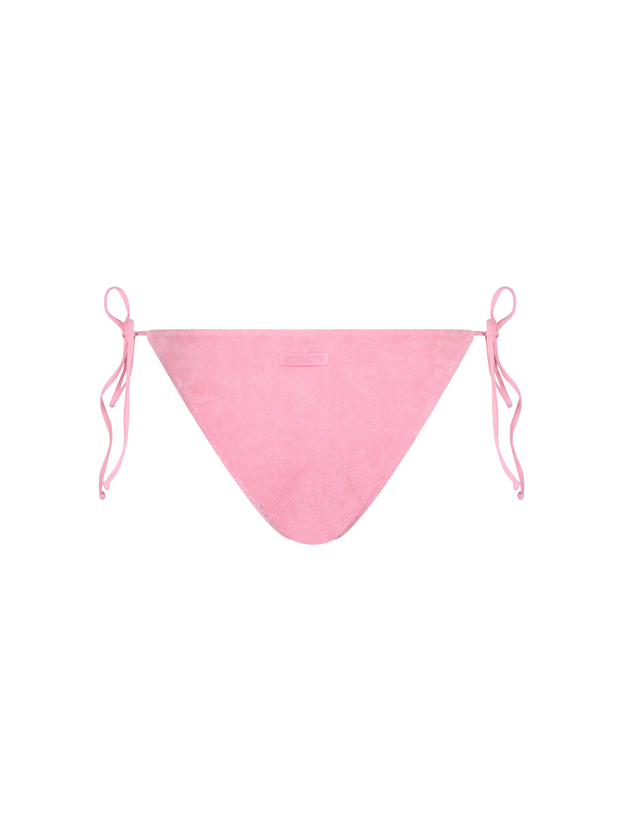 Virgo Green Terry Classic Swim Briefs Pink Bottom