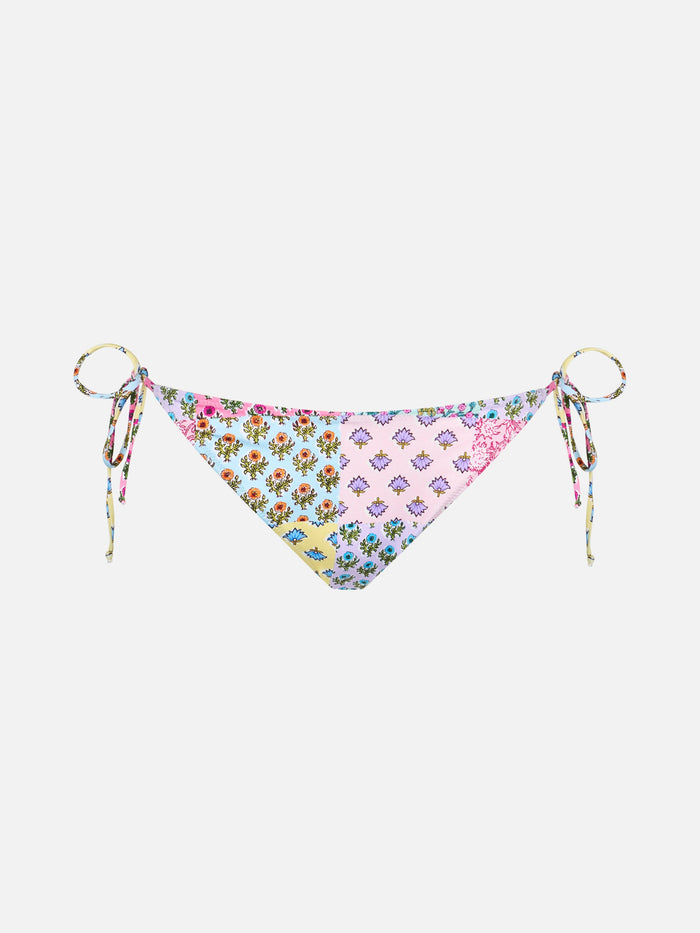 Virgo Multicolor Patch Swim Briefs Bottom