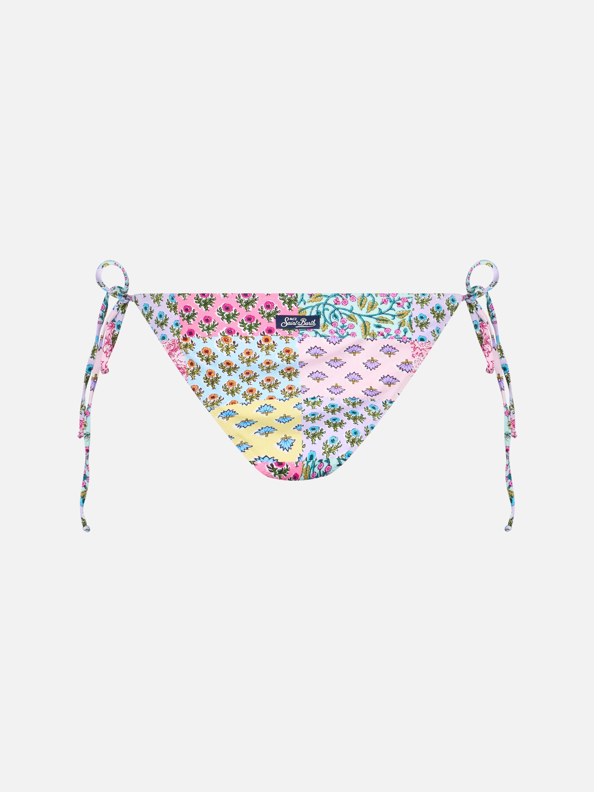 Virgo Multicolor Patch Swim Briefs Bottom