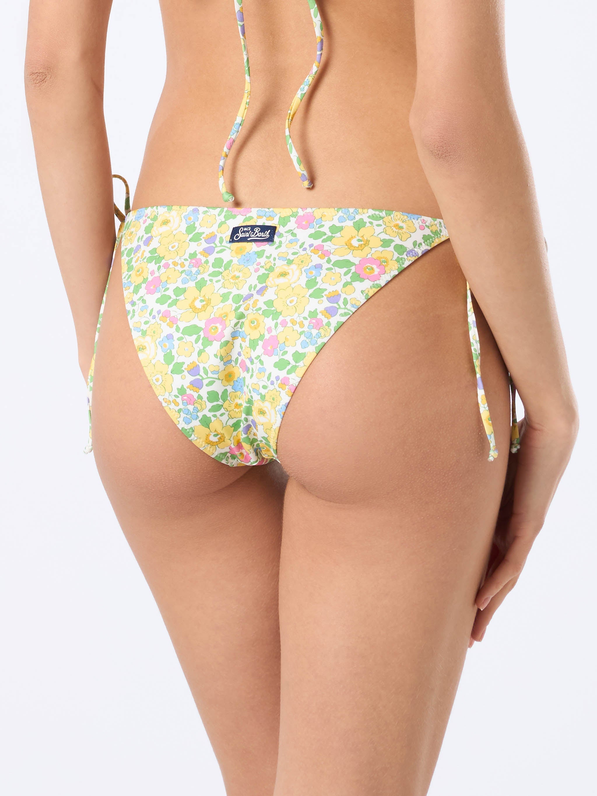 Virgo Betsy Floral Print Bikini Briefs | Special Edition Yellow Bottom