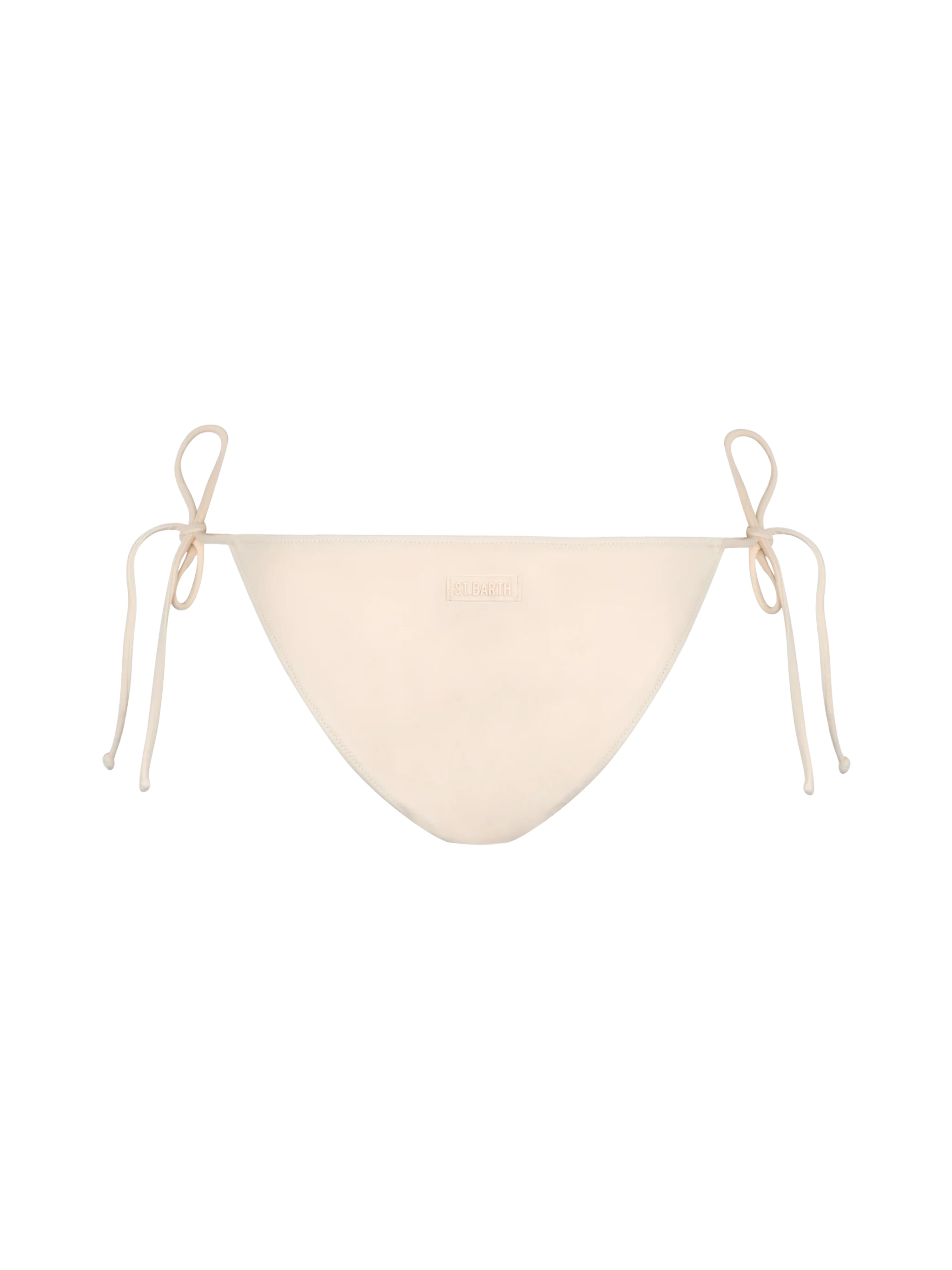 Virgo Swim Briefs With Rhinestones White Bottom