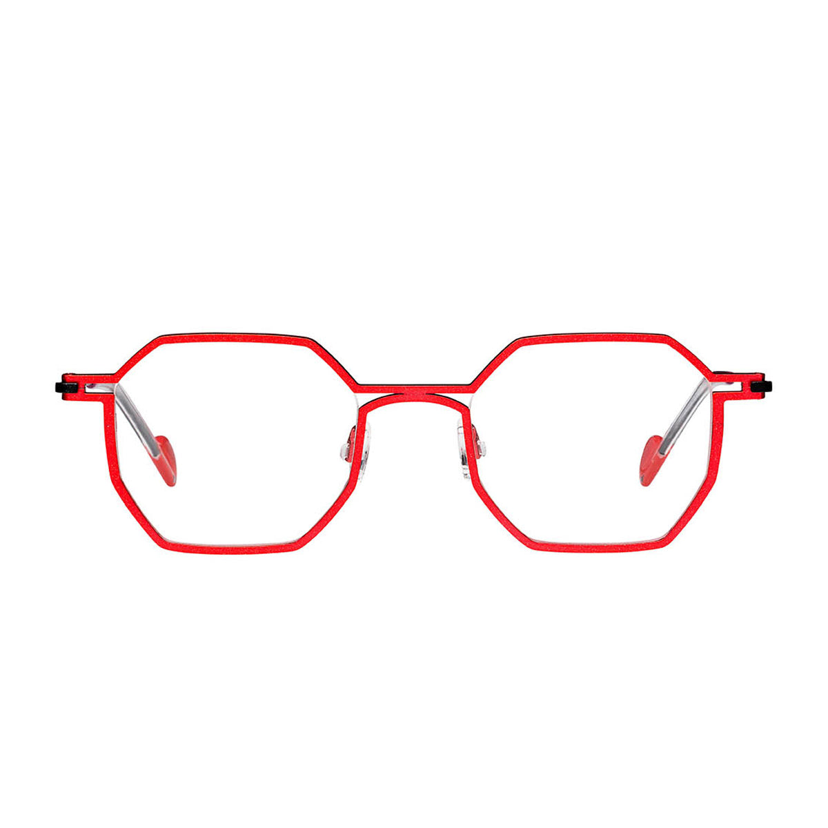 Matttew Cobalt 1556 Rosso Nero Titanium Occhiali Da Vista