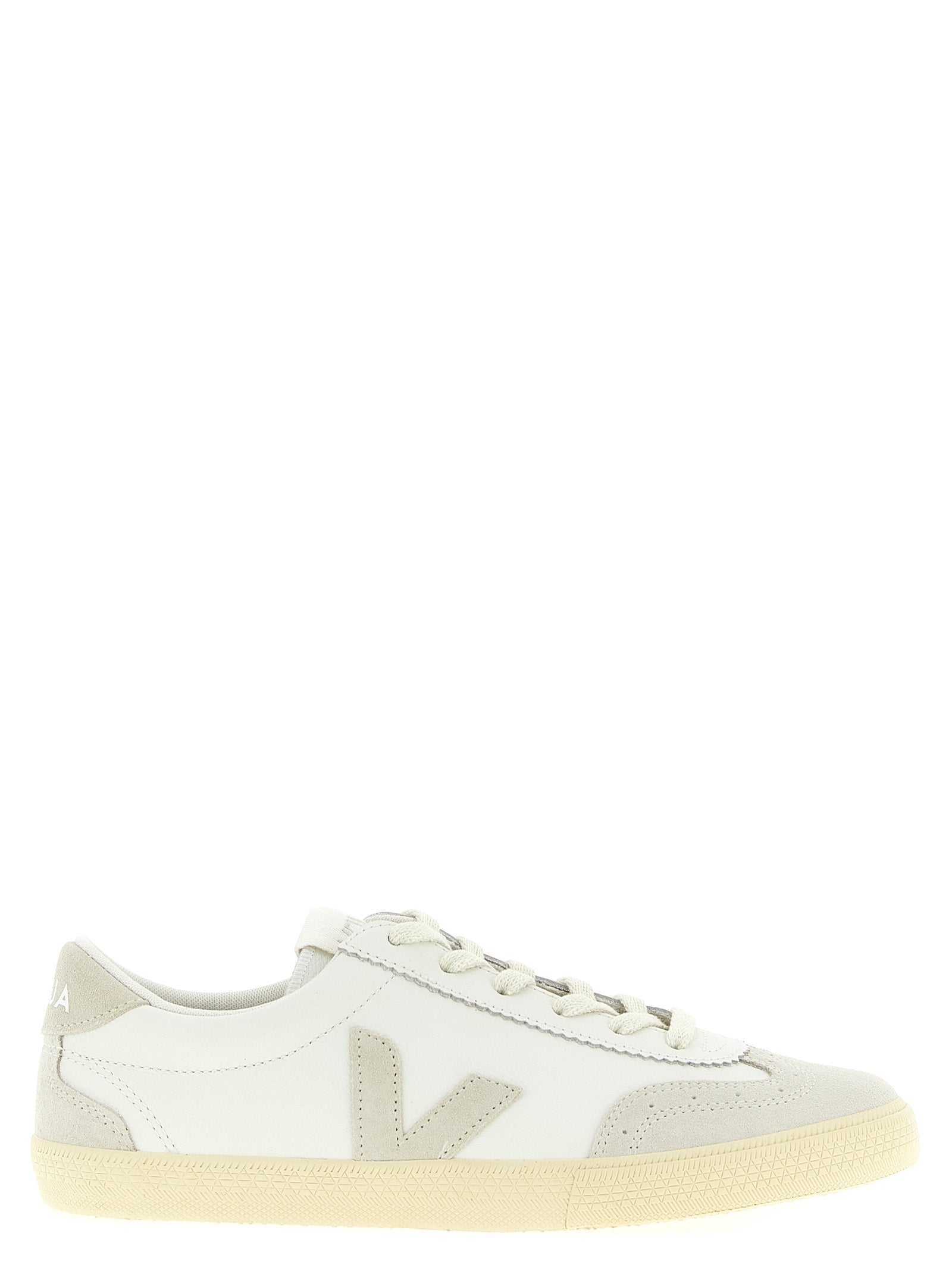 Volley sneakers Beige Organic Traced Leather