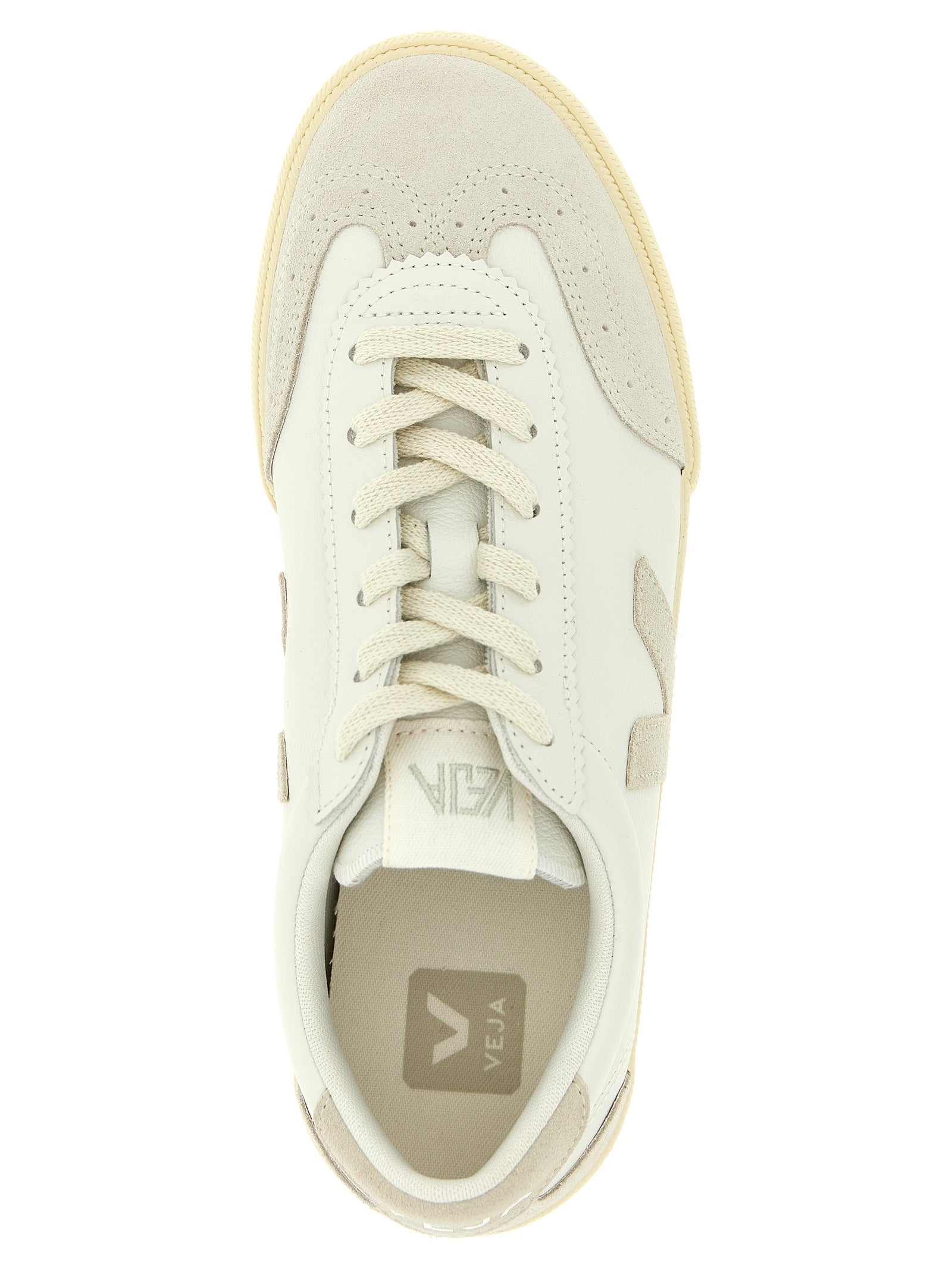 Volley sneakers Beige Organic Traced Leather