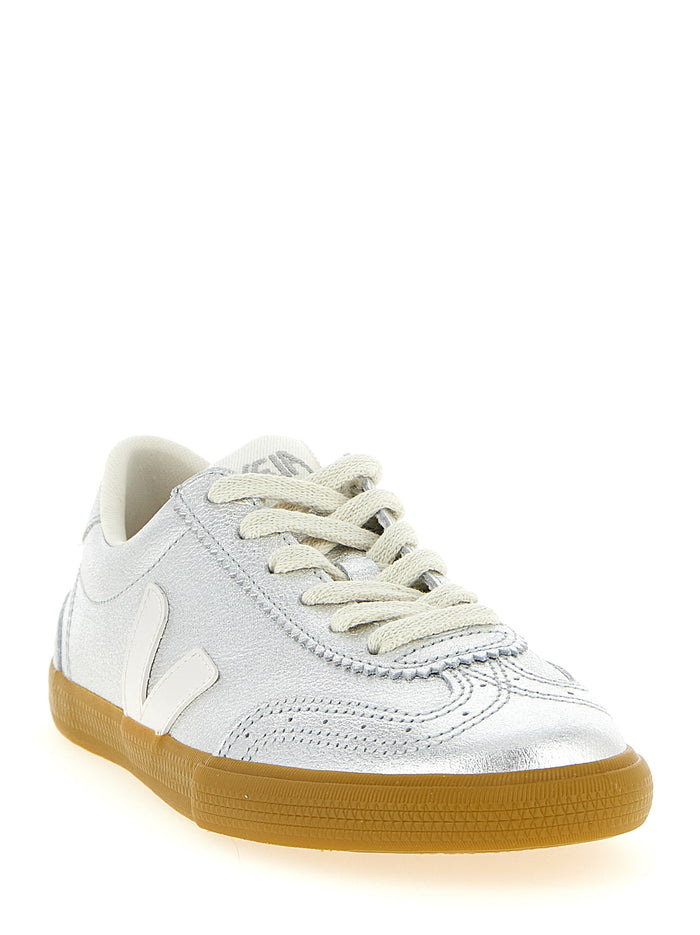 Volley sneakers Silver Organic Traced Leather