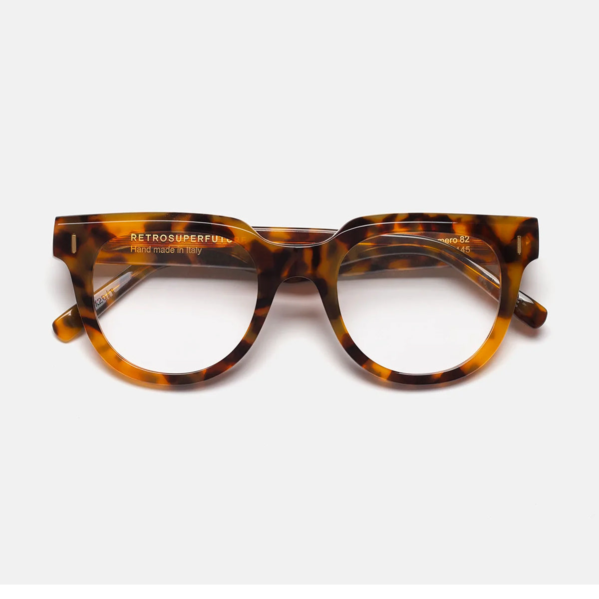 Numero 82 Spotted Arancione Celluloid Occhiali Vista