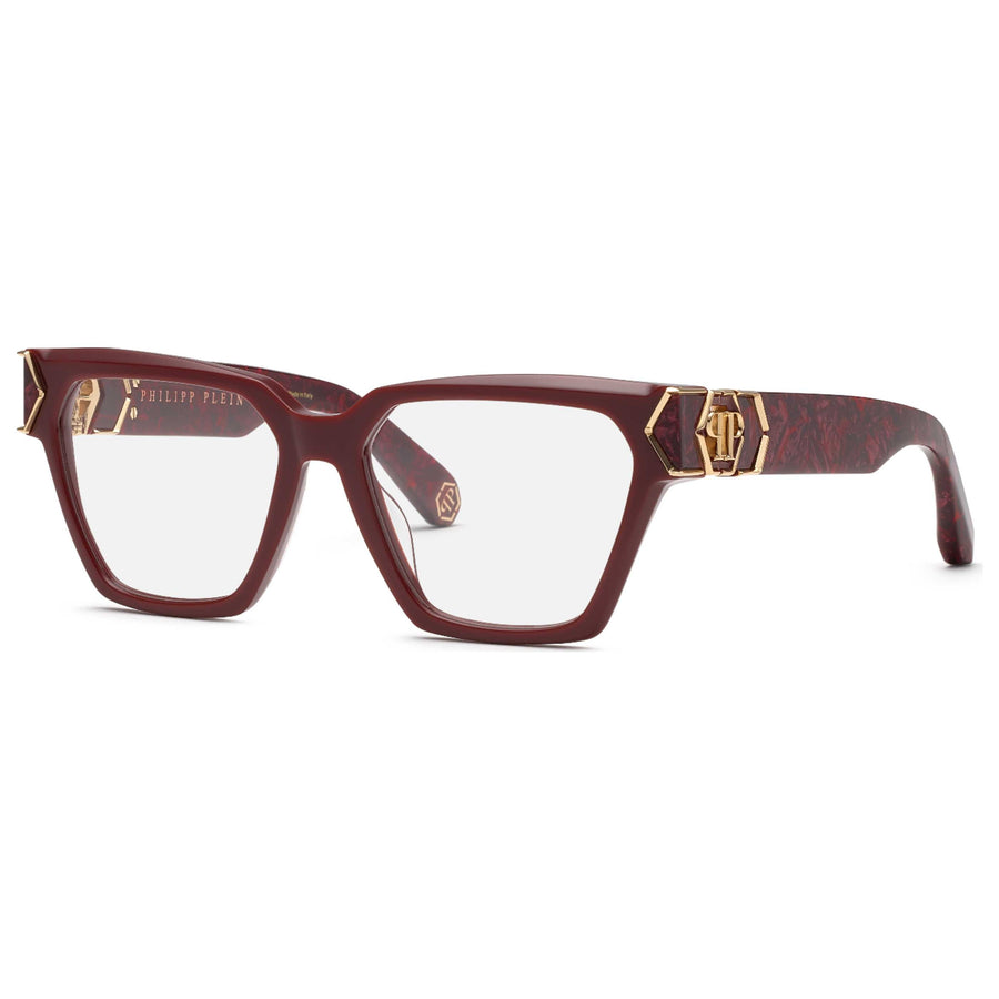 Preloved - Philipp Plein Womens 54mm Glossy Red Eyeglasses Vpp190m5403g6 One Color