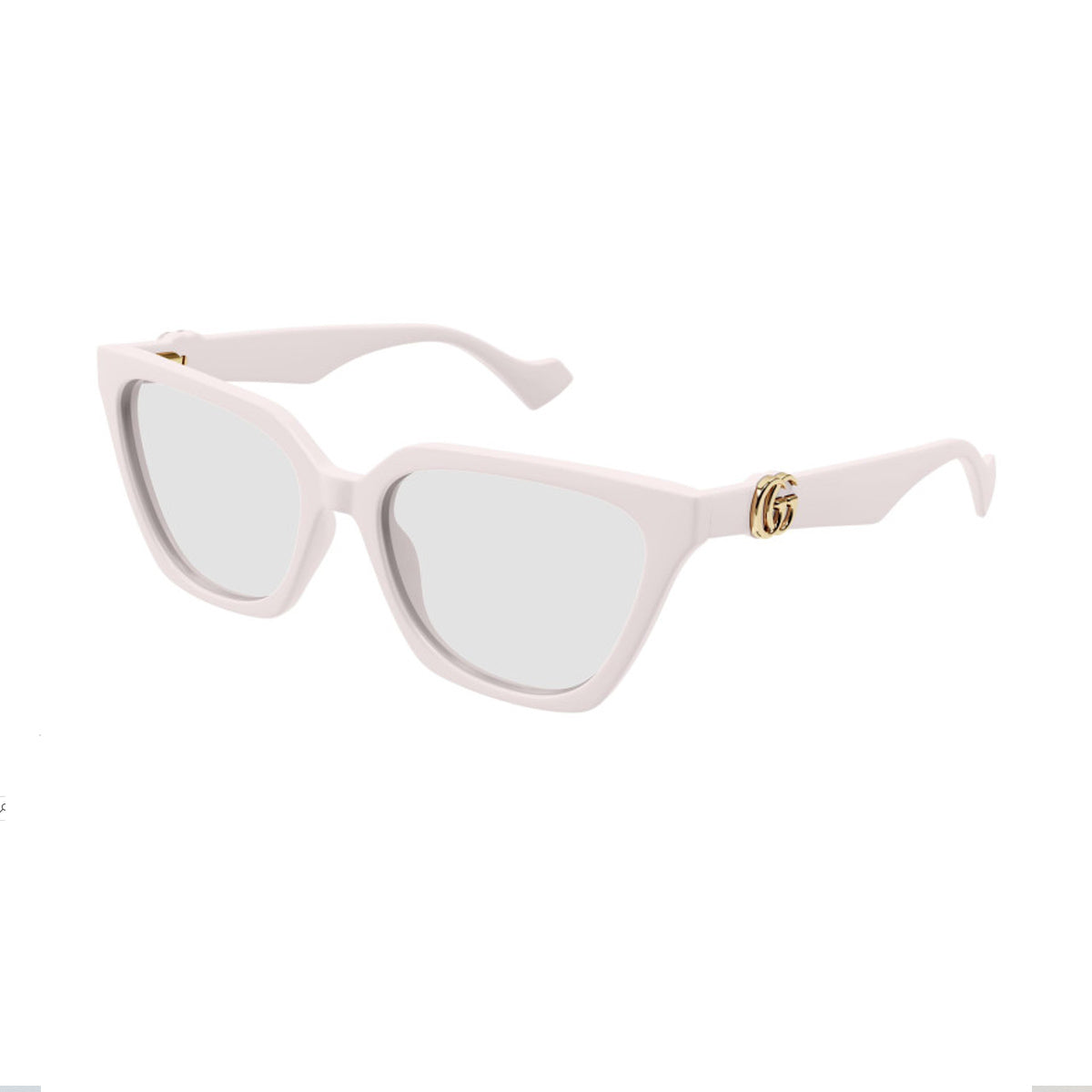 Gucci GG1542S Linea GG Logo 003 Ivory Trasparent Avorio Injected Occhiali Da Sole