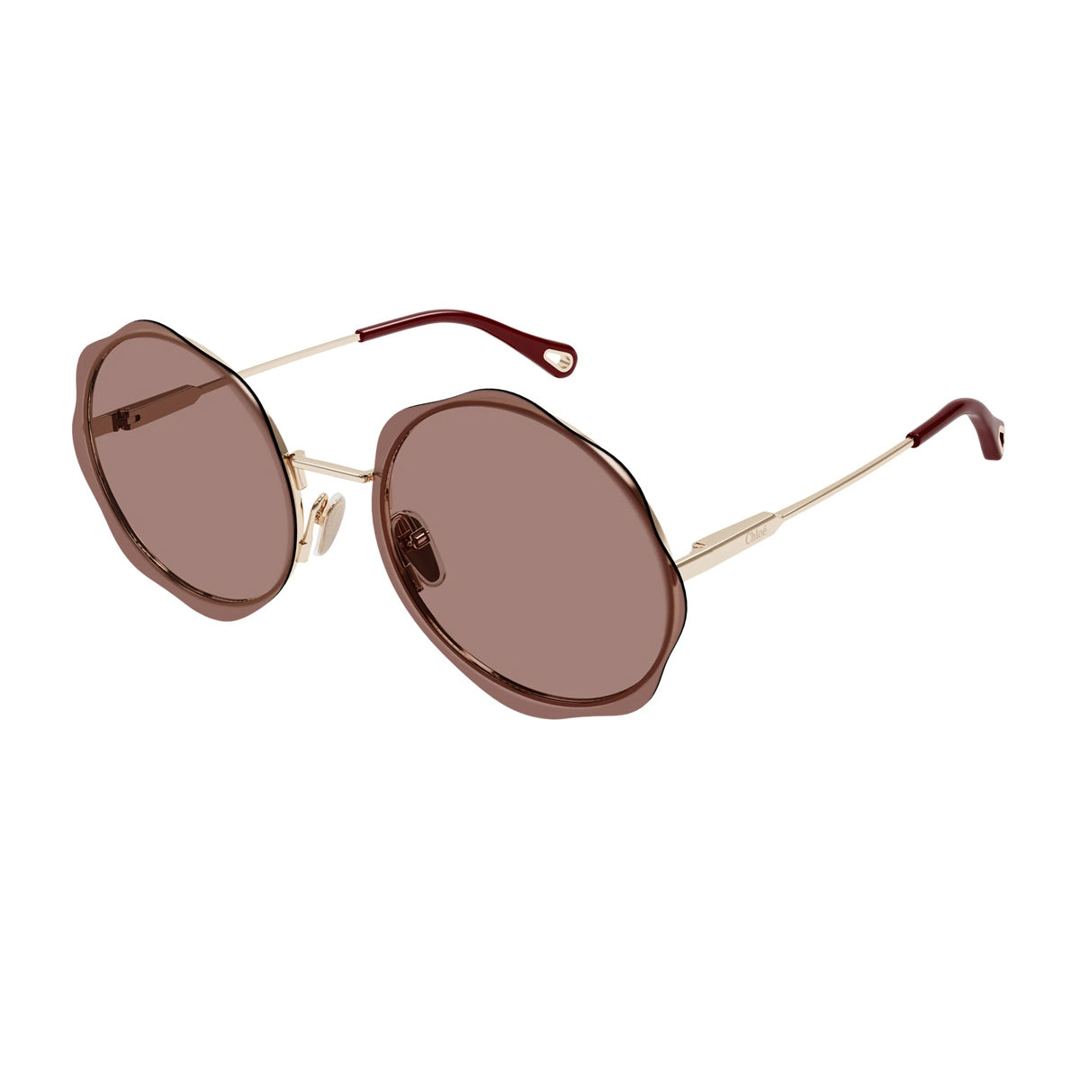 Chloé CH0202S Linea 003 Gold Red Oro Metal Occhiali Da Sole