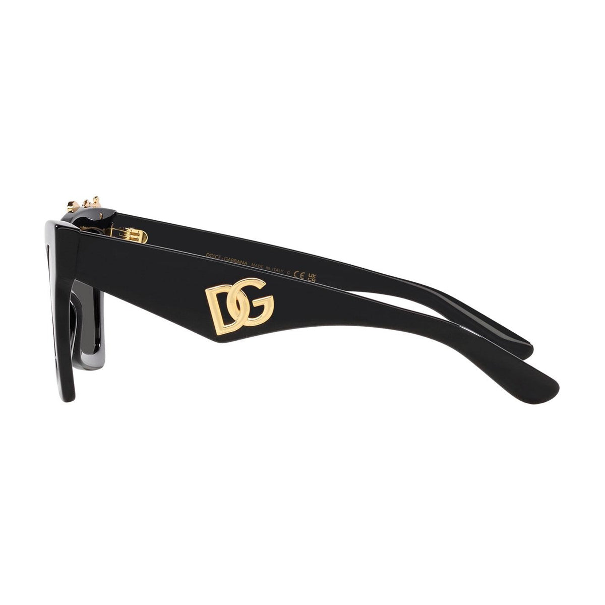 DG4434 501-87 Nero Celluloid Occhiali Sole