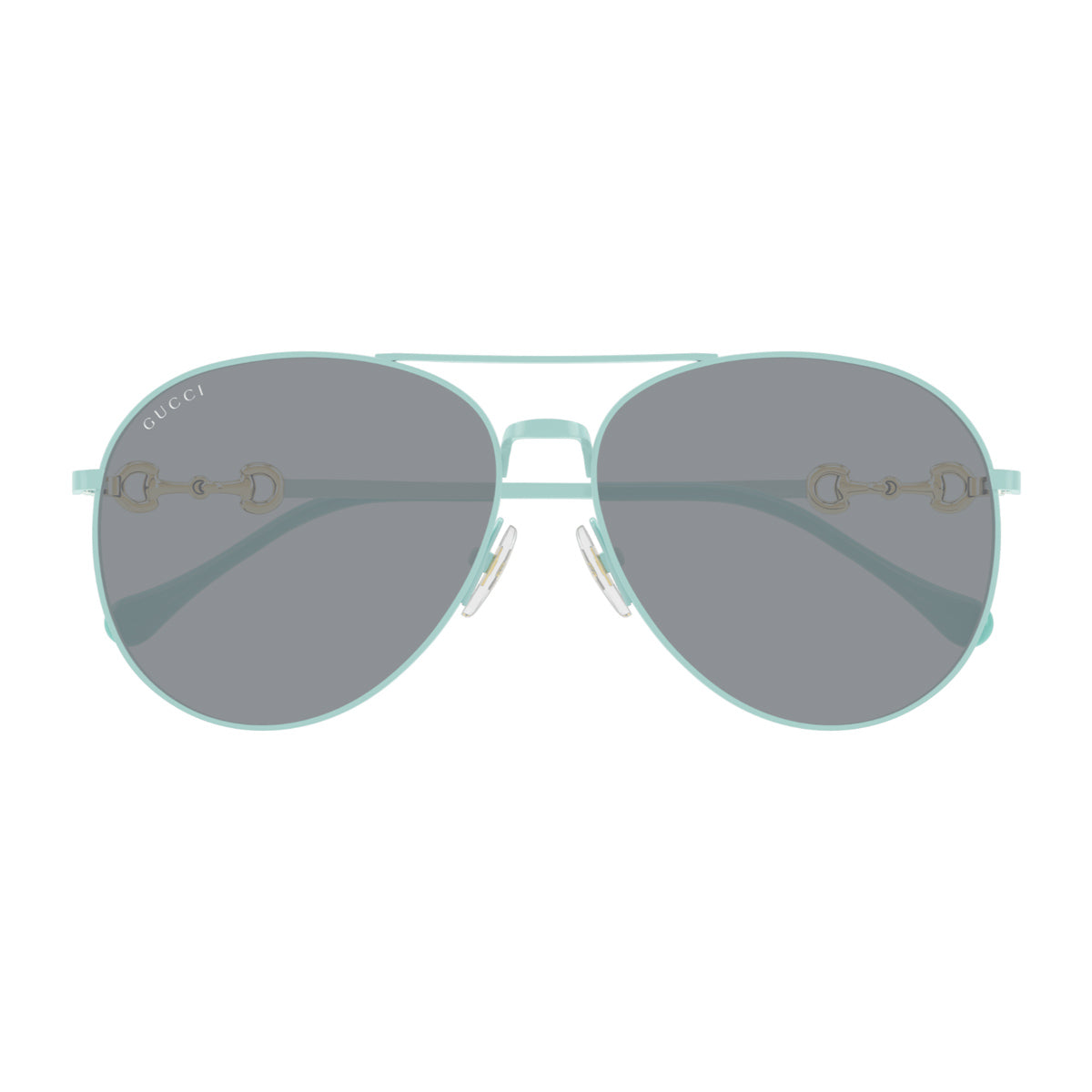 Gucci GG1698S Linea Horsebit 004 Green Grey Verde Metal Occhiali Da Sole