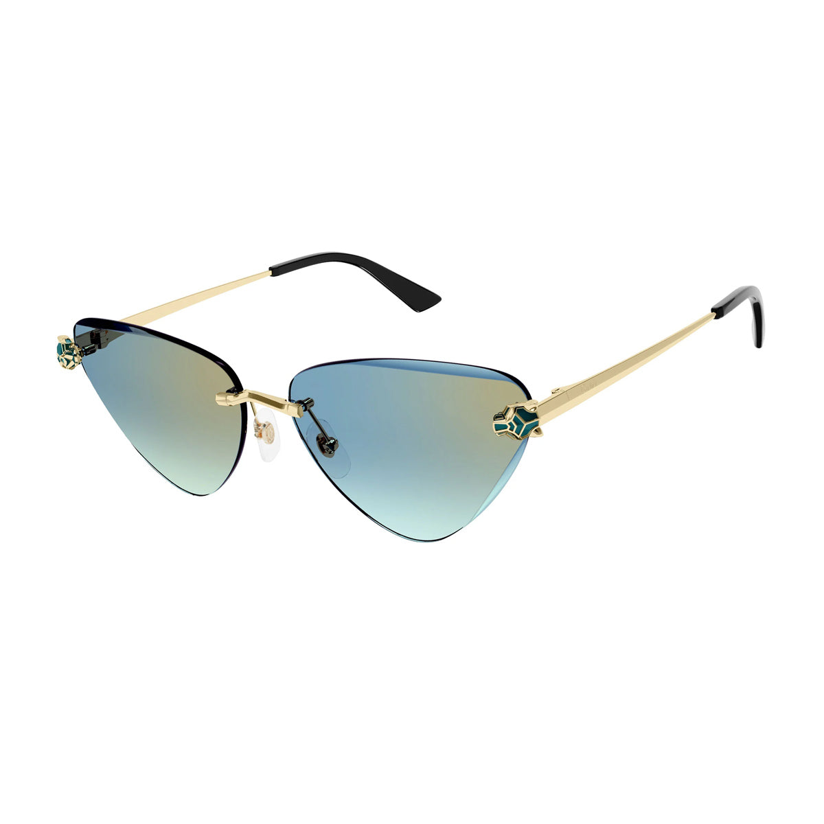 CT0399S 004 Oro Metal Occhiali Sole