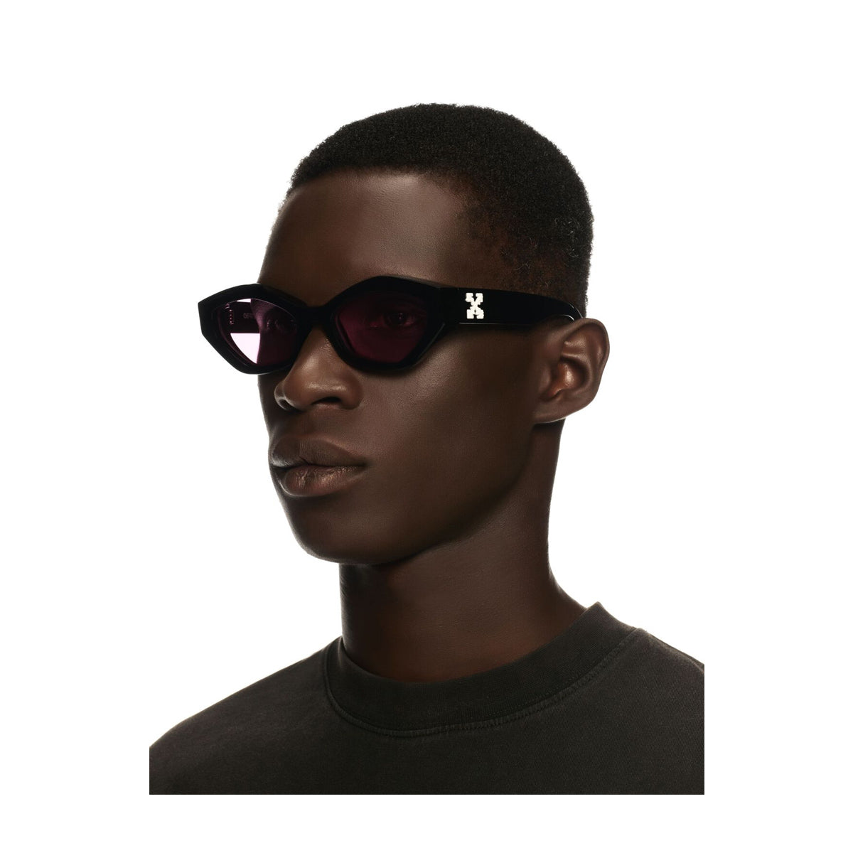Off White OERI144 Hilo 1030 Black Pink Nero Acetate Occhiali Da Sole
