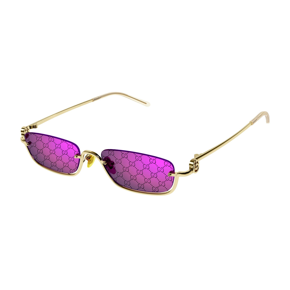 GG1278S 005 Gold Violet Oro Metal Occhiali Sole
