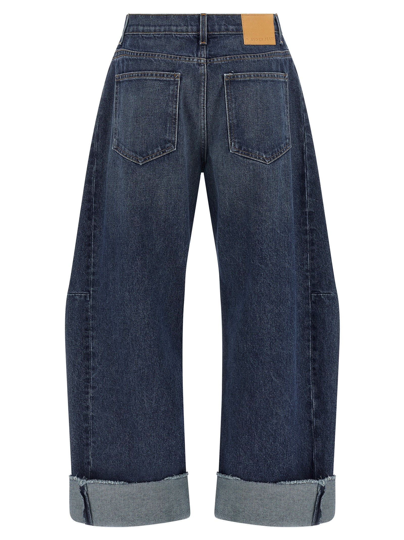 Relaxed Cuffed Lasso jeans Blue Cotton