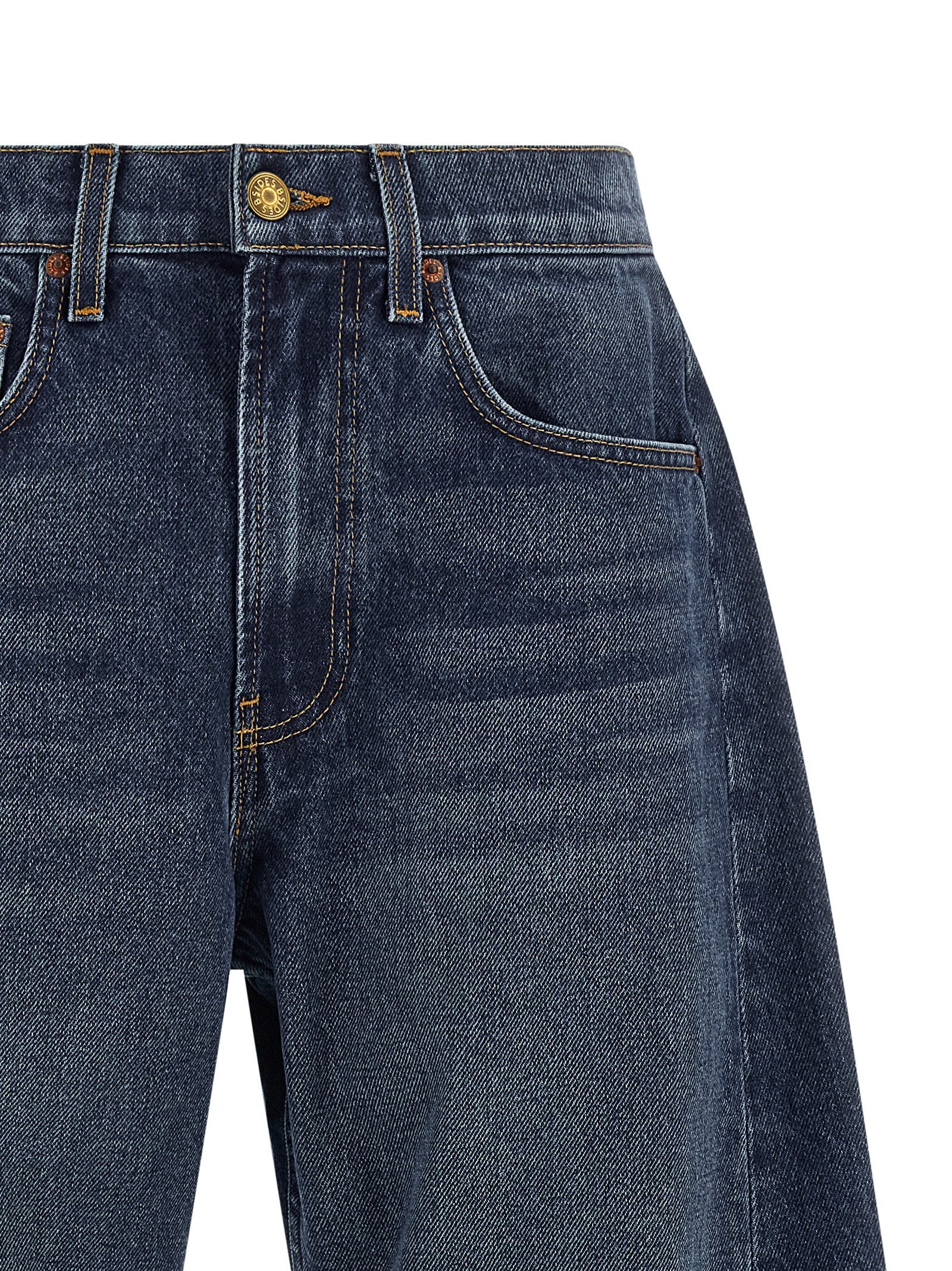 Relaxed Cuffed Lasso jeans Blue Cotton